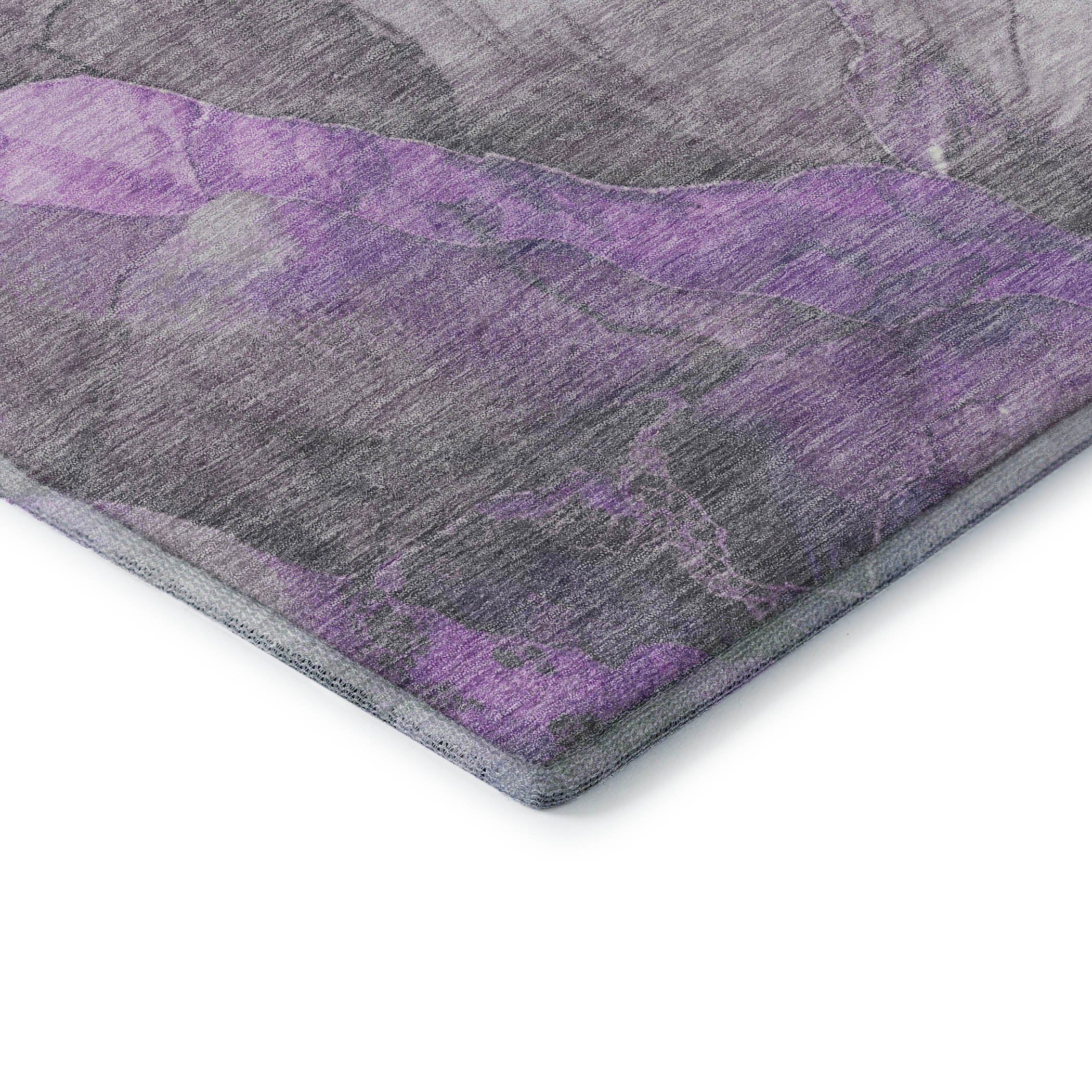 Lima Machine Washable Transitional Purple Rug 1'8" x 2'6" #shape_Rectangle