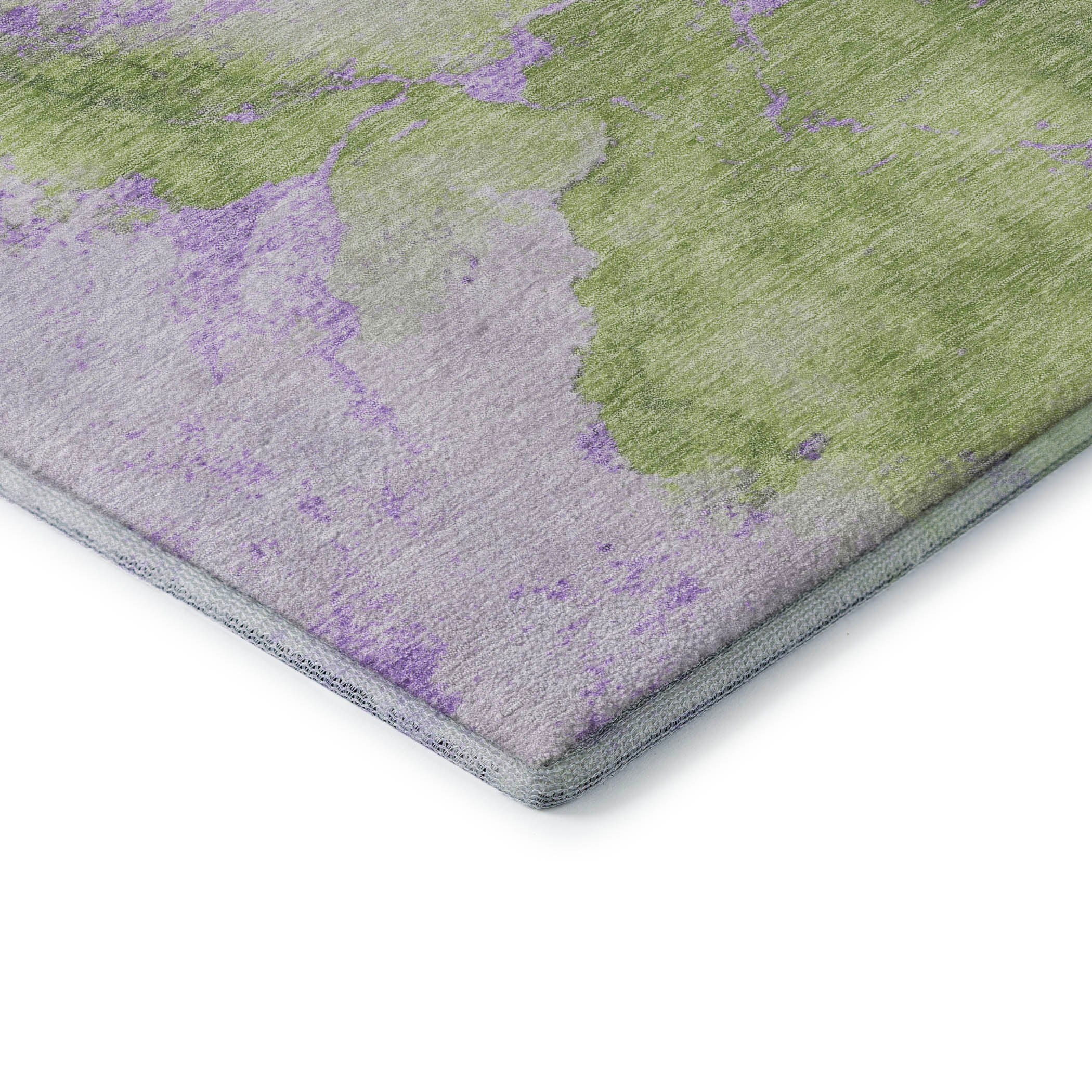 Athens Machine Washable Transitional Aloe Green Rug 1'8" x 2'6" #shape_Rectangle