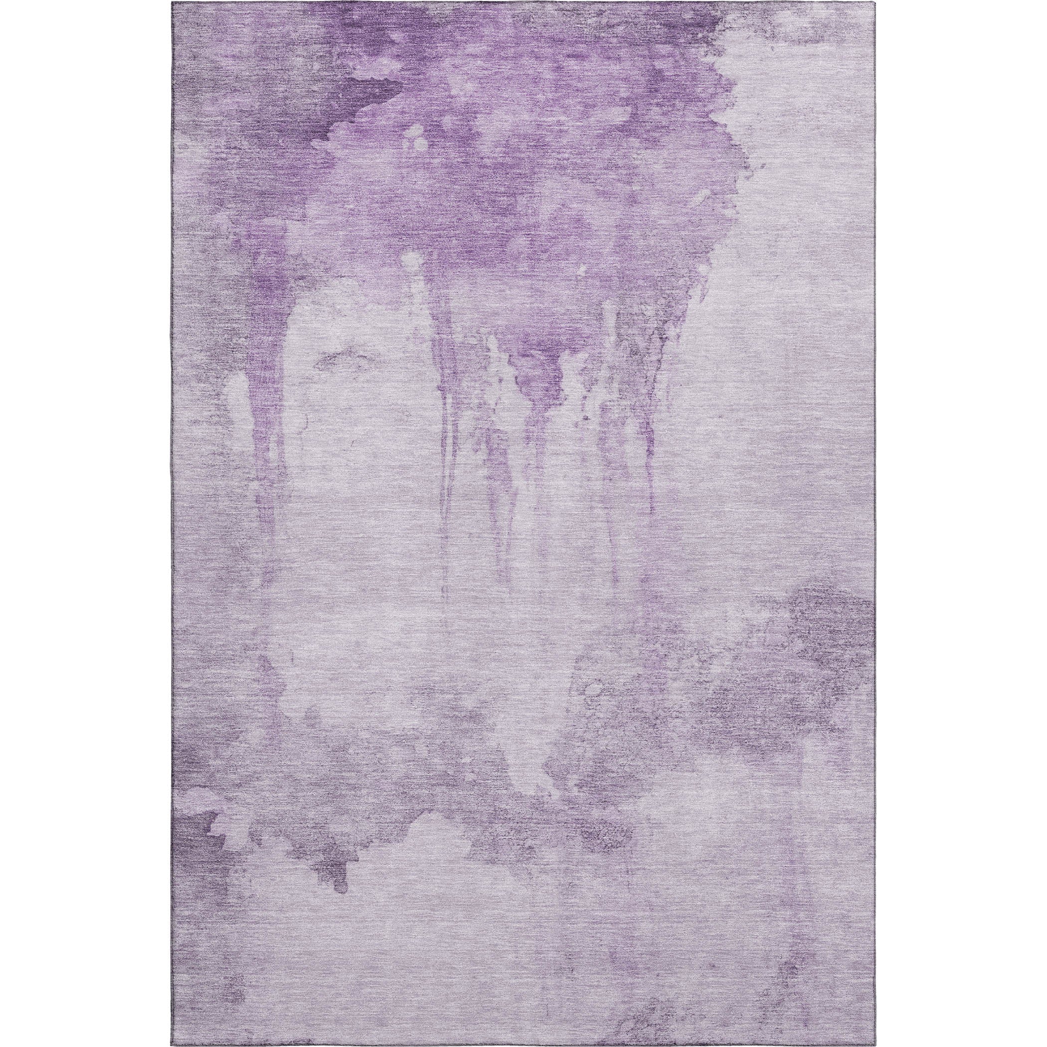 Florence Machine Washable Transitional Lavender Purple Rug 2'6" x 3'10" #shape_Rectangle