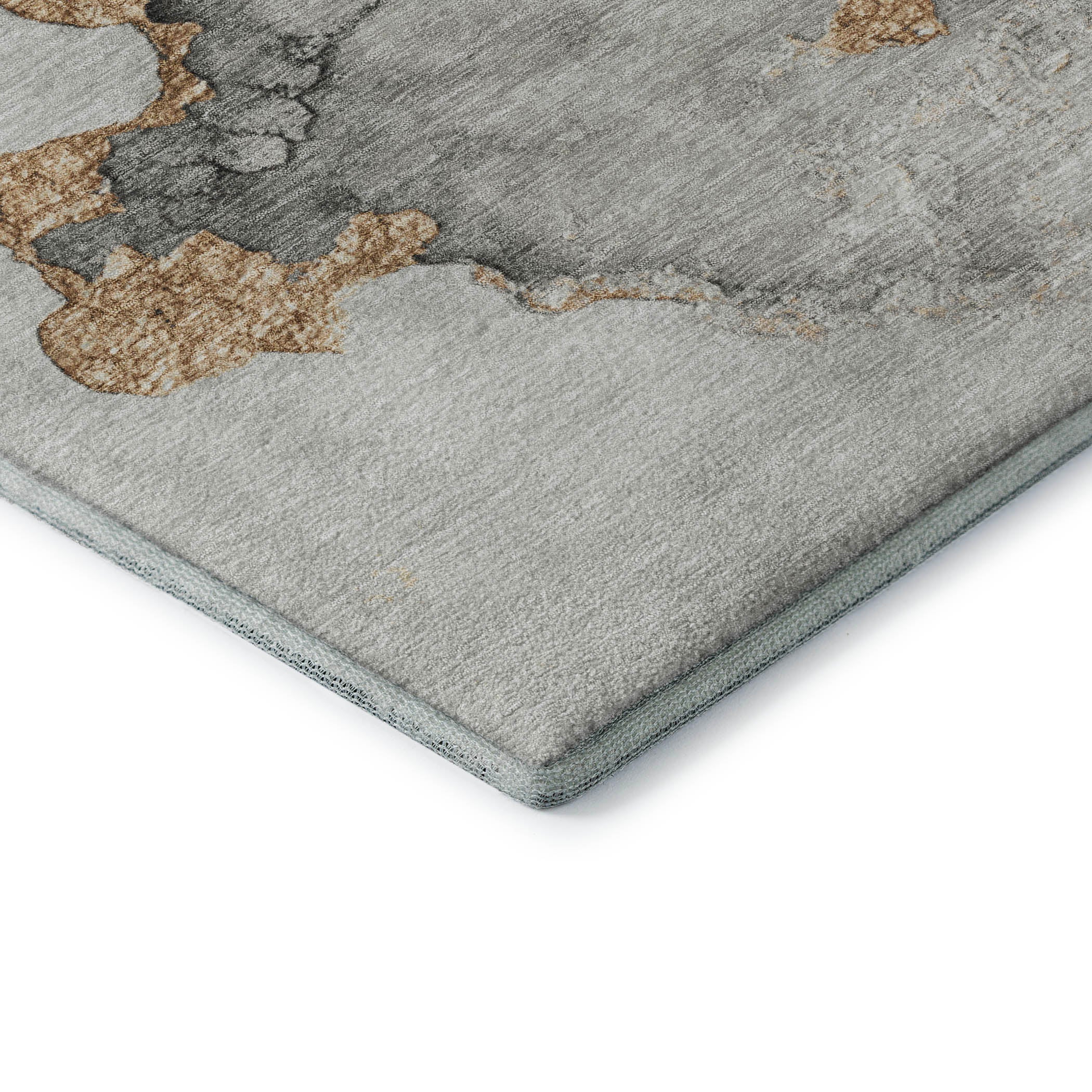 Kotor Machine Washable Transitional Gray Rug 1'8" x 2'6" #shape_Rectangle