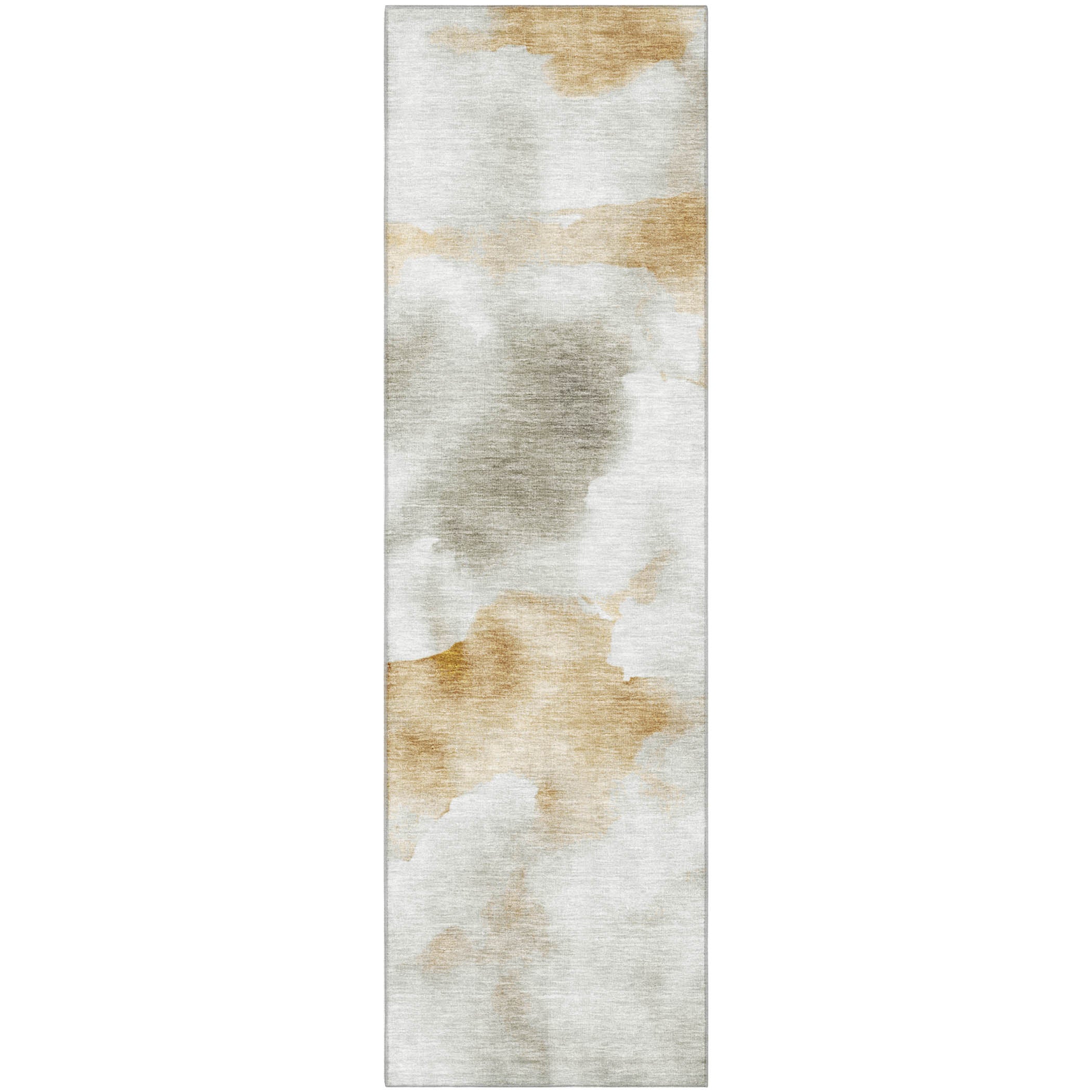 Prague Machine Washable Transitional Putty Ivory Rug 2'3" x 7'6" #shape_Runner