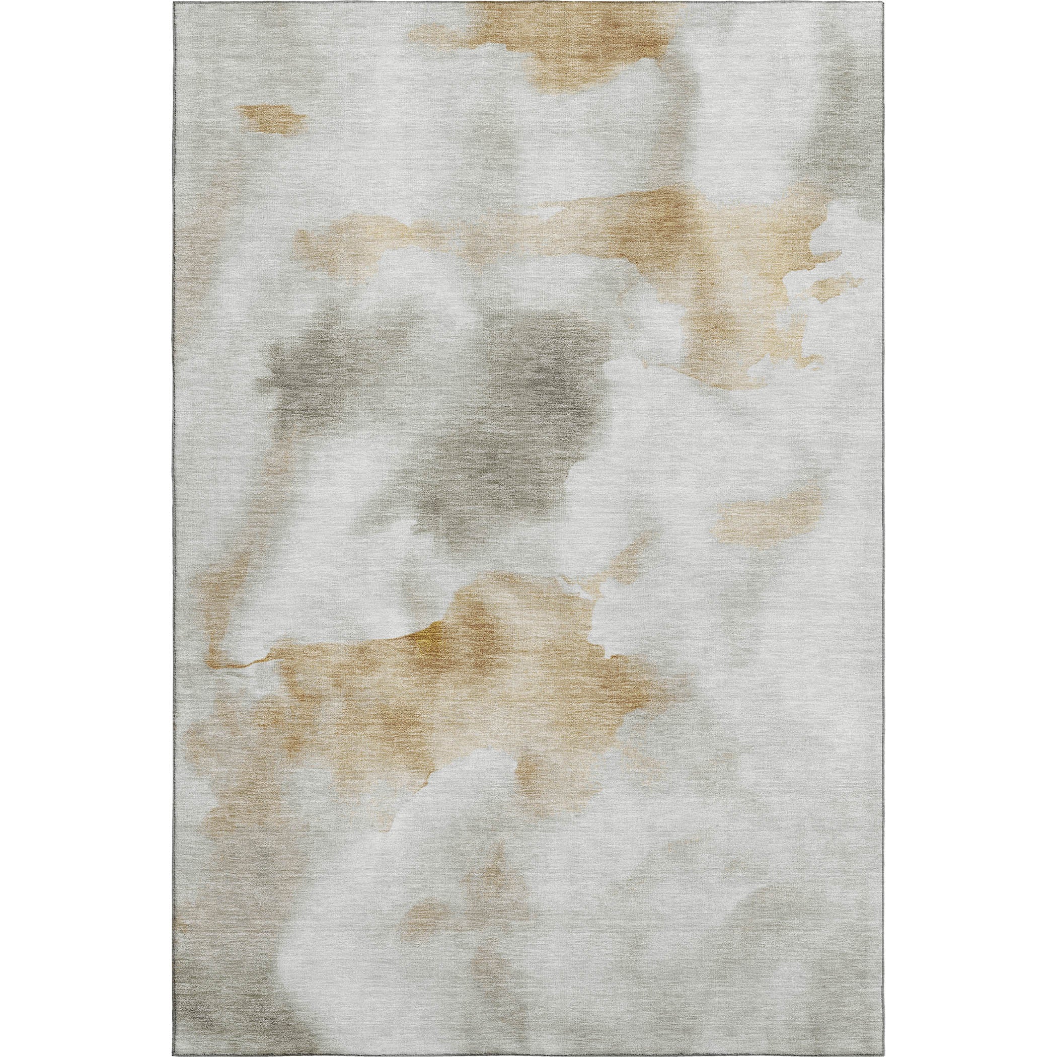 Prague Machine Washable Transitional Putty Ivory Rug 2'6" x 3'10" #shape_Rectangle