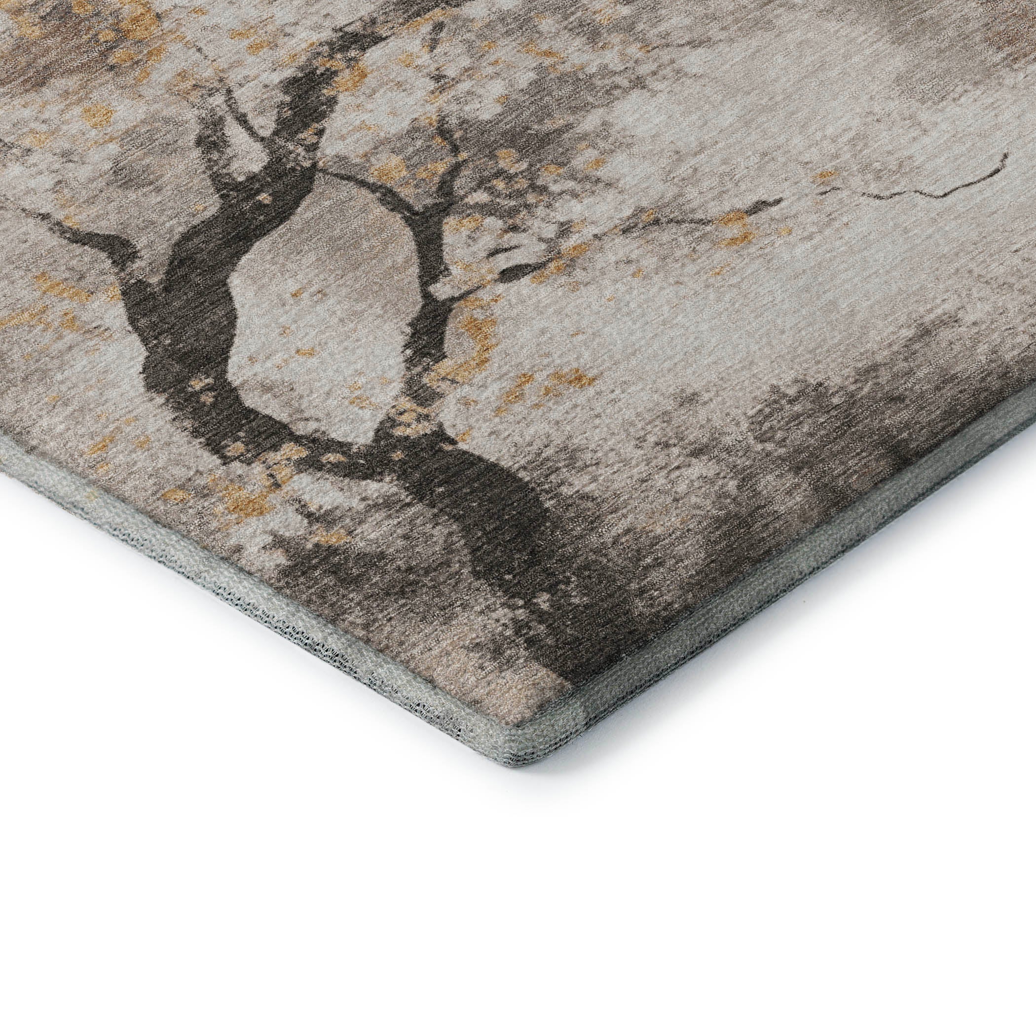 Bern Machine Washable Transitional Putty Ivory Rug 1'8" x 2'6" #shape_Rectangle