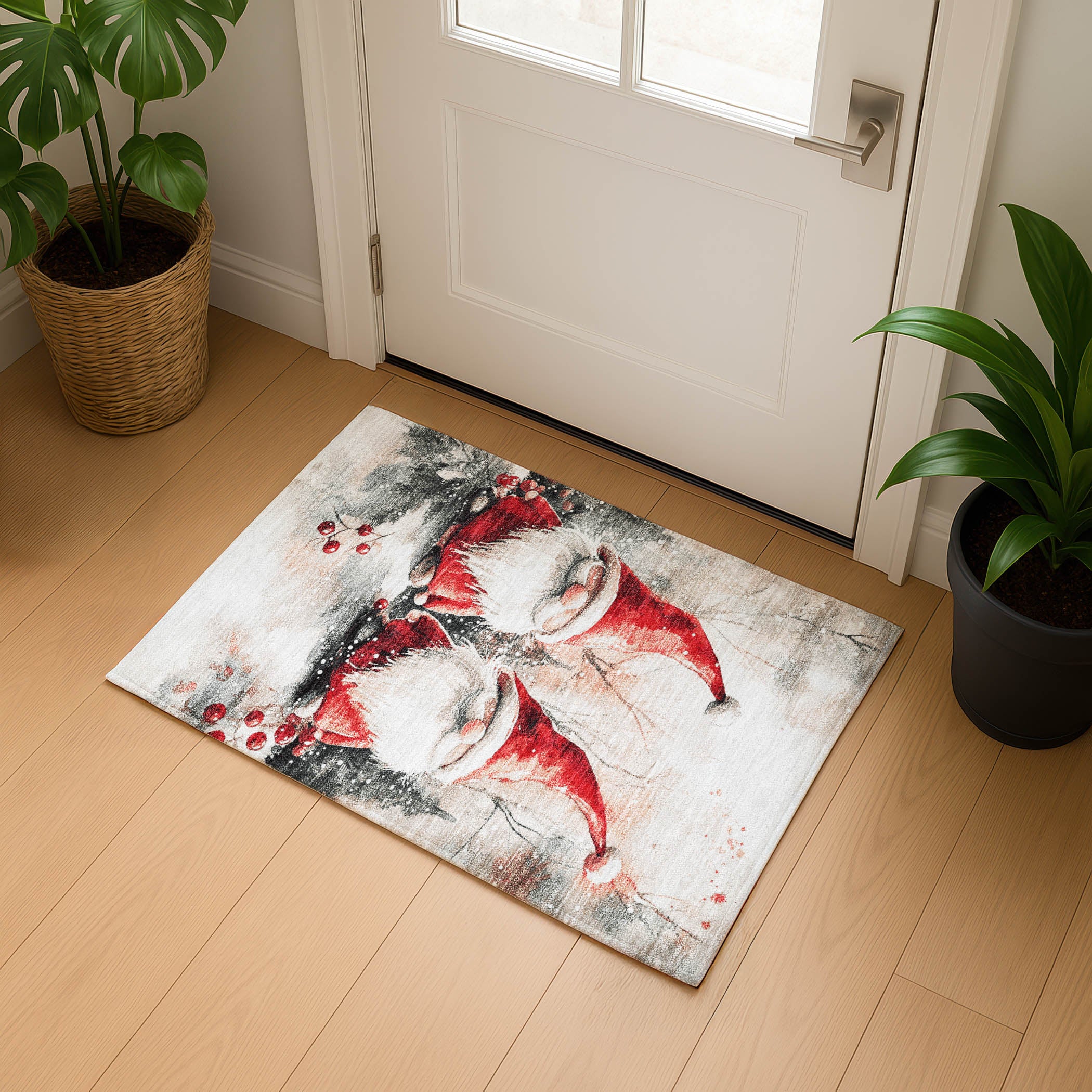 Porto Machine Washable Transitional Ivory Rug 1'8" x 2'6" #shape_Rectangle