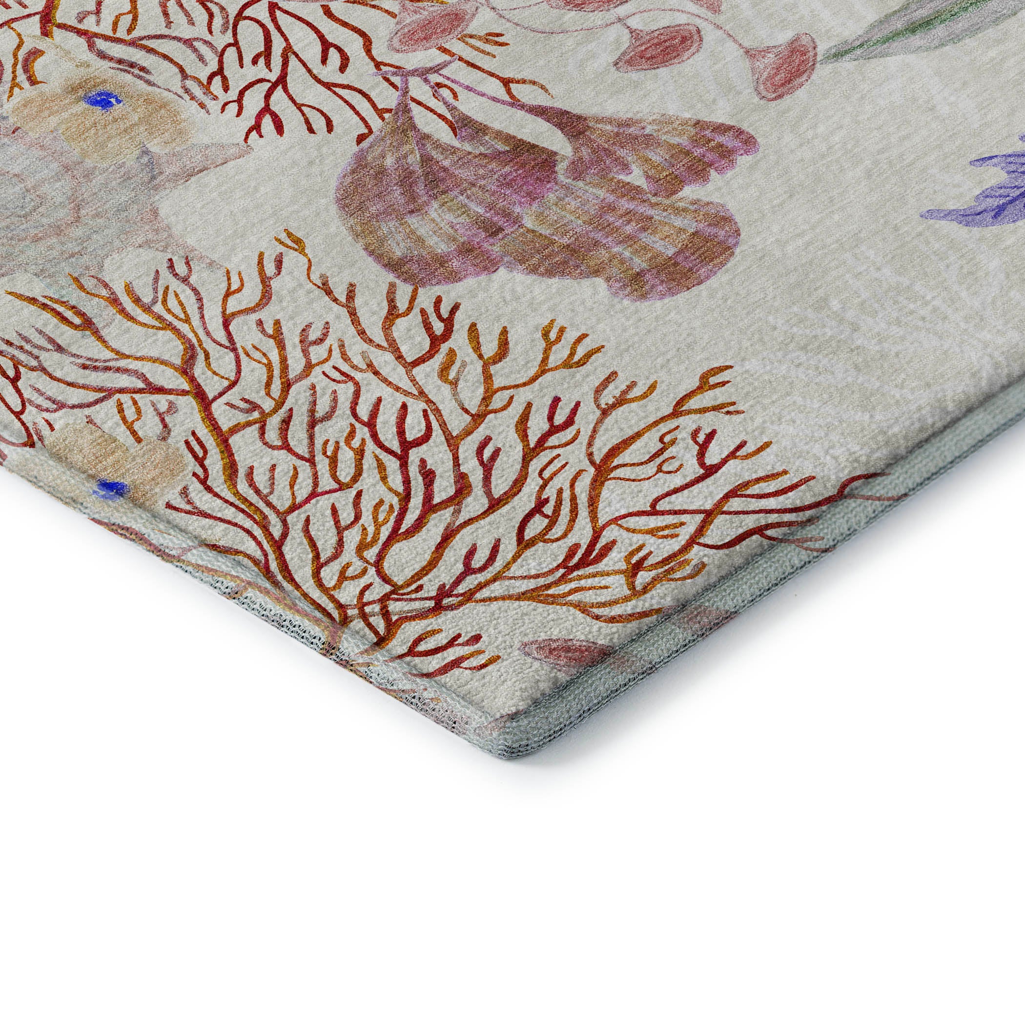 Budapest Machine Washable Coastal Spice Ivory Rug 1'8" x 2'6" #shape_Rectangle
