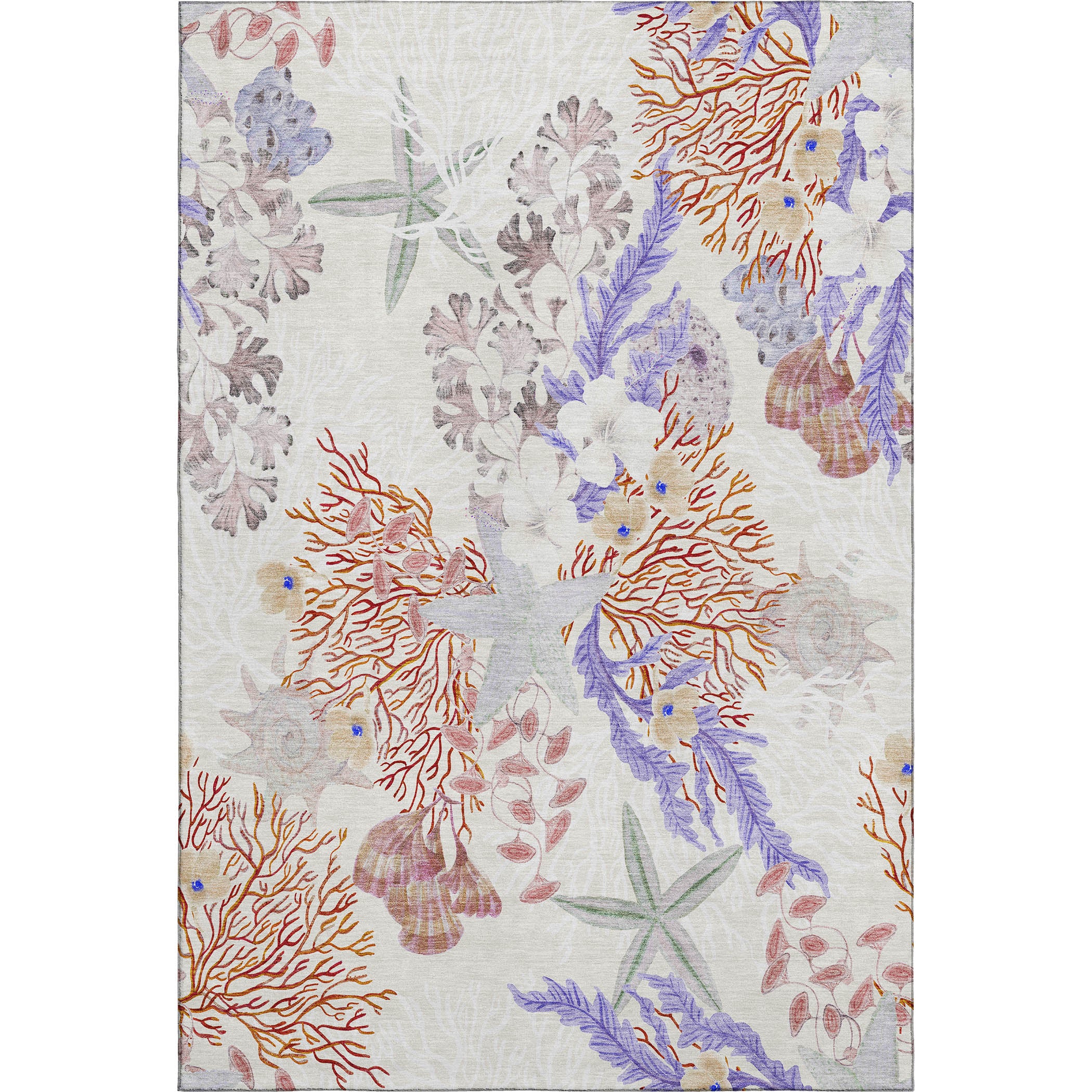 Budapest Machine Washable Coastal Spice Ivory Rug 2'6" x 3'10" #shape_Rectangle