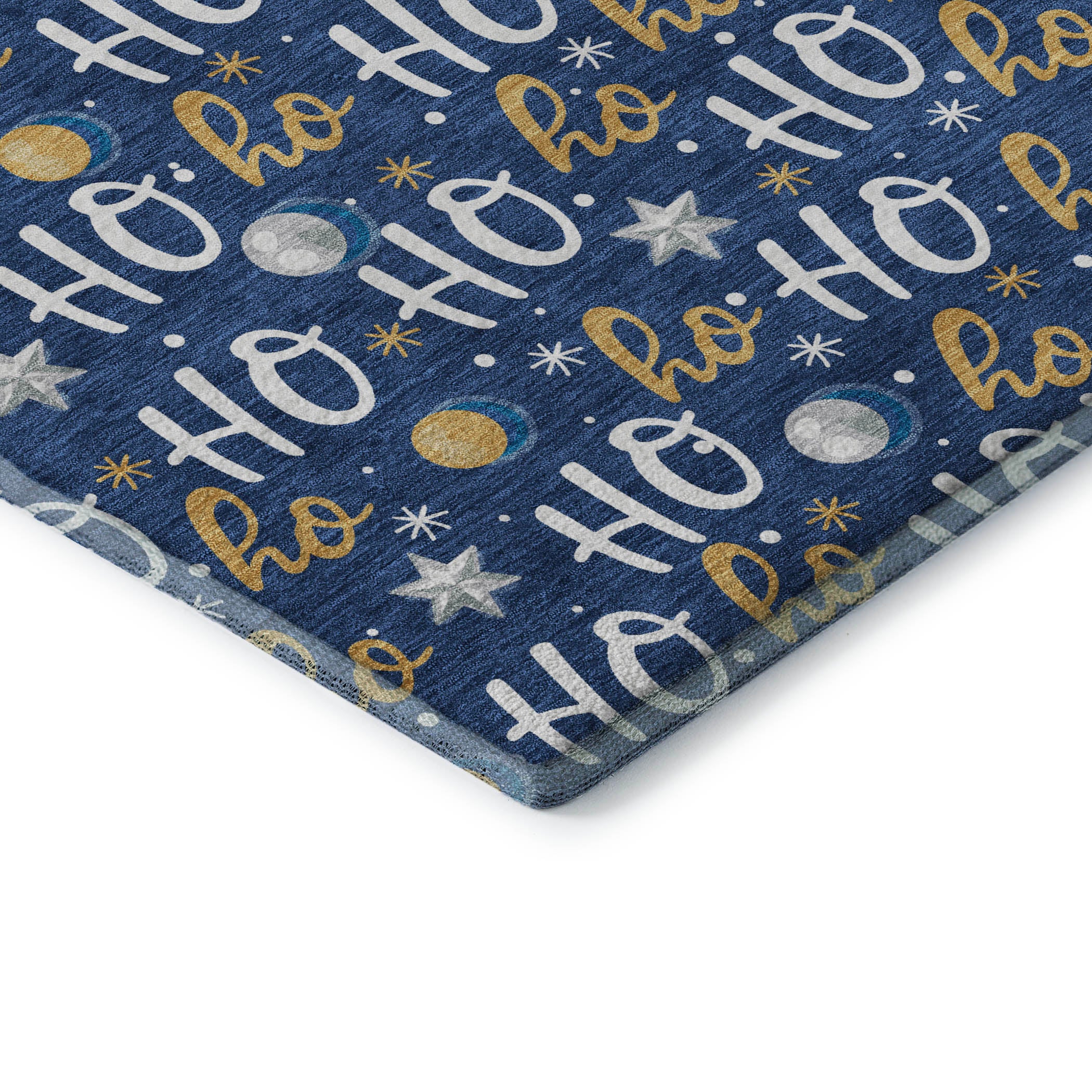 Hoi An Machine Washable Transitional Navy Blue Rug 1'8" x 2'6" #shape_Rectangle