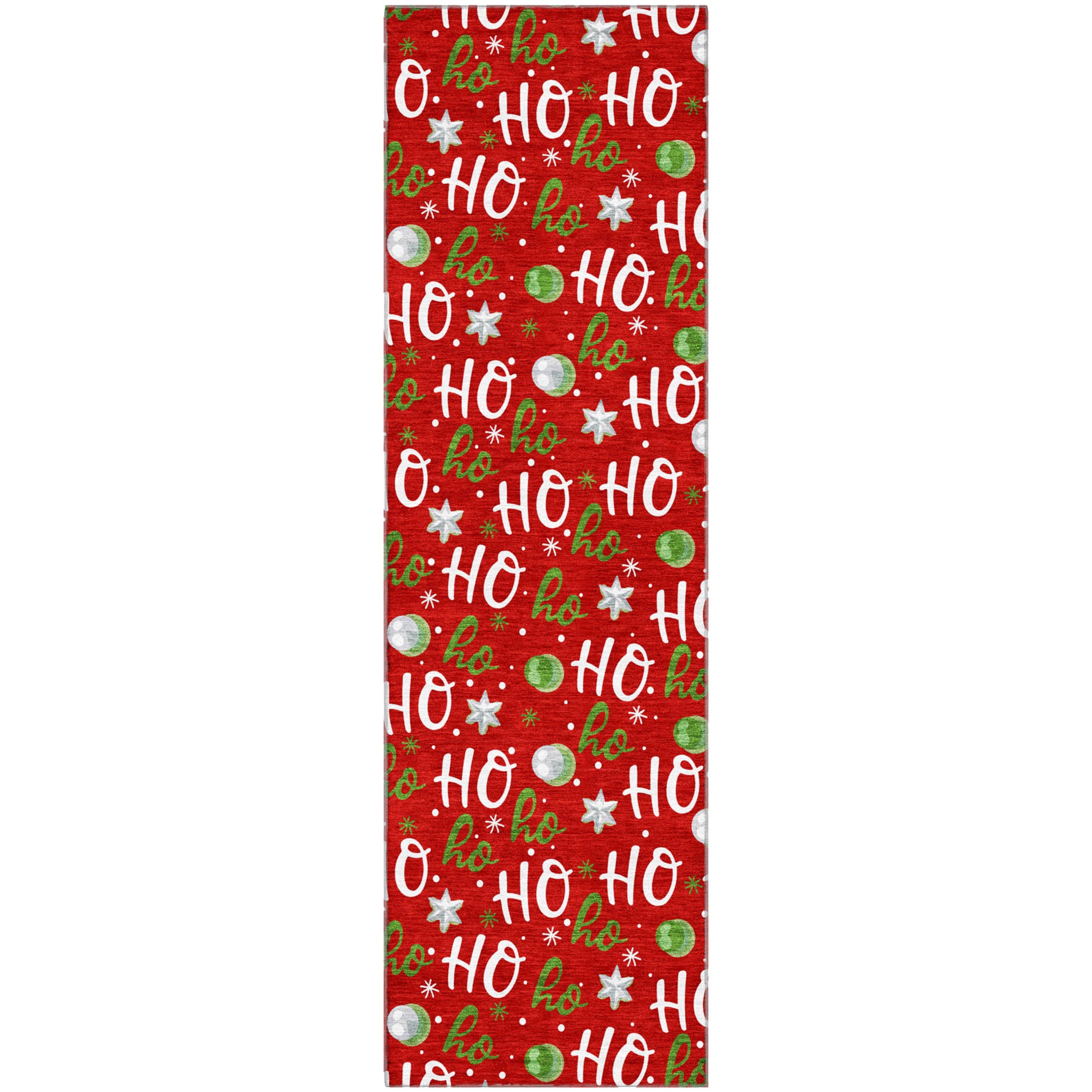 Hoi An Machine Washable Transitional Red Rug 2'3" x 7'6" #shape_Runner