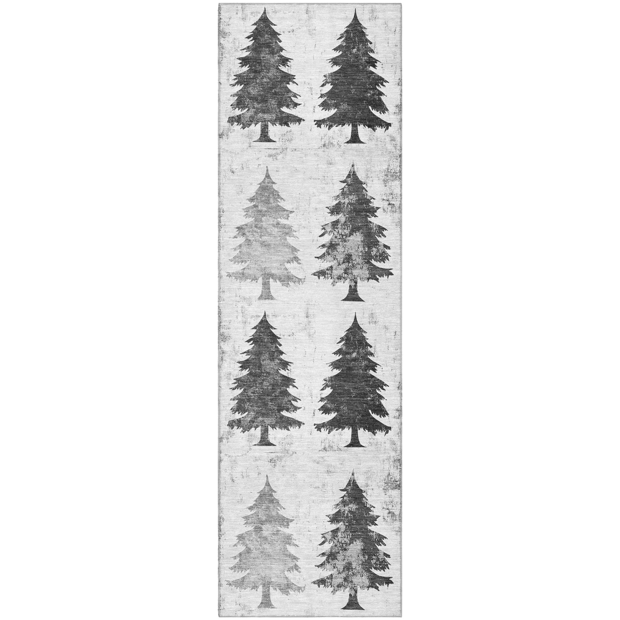 Seville Machine Washable Transitional Gray Rug 2'3" x 7'6" #shape_Runner