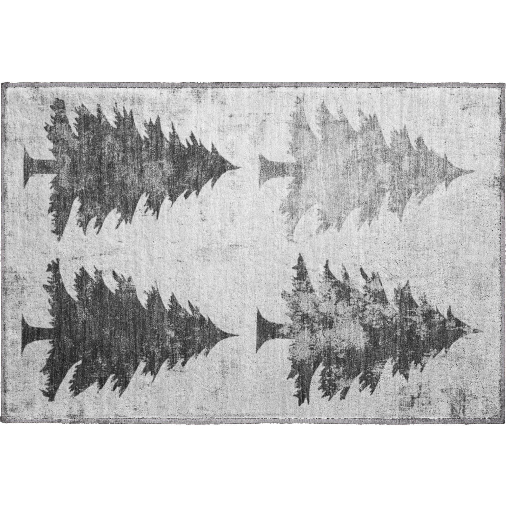 Seville Machine Washable Transitional Gray Rug 1'8" x 2'6" #shape_Rectangle