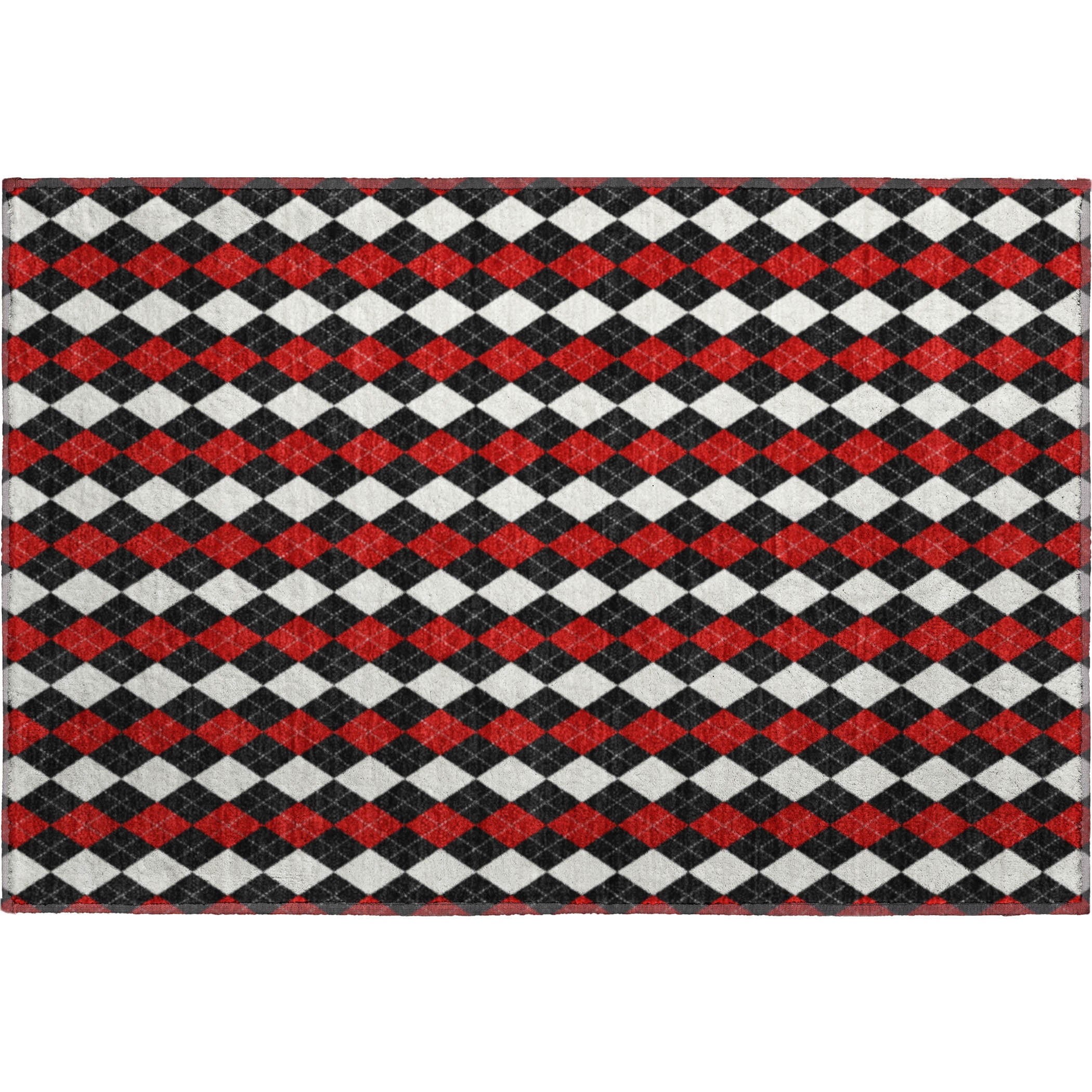 Sintra Machine Washable Transitional Black Rug 1'8" x 2'6" #shape_Rectangle