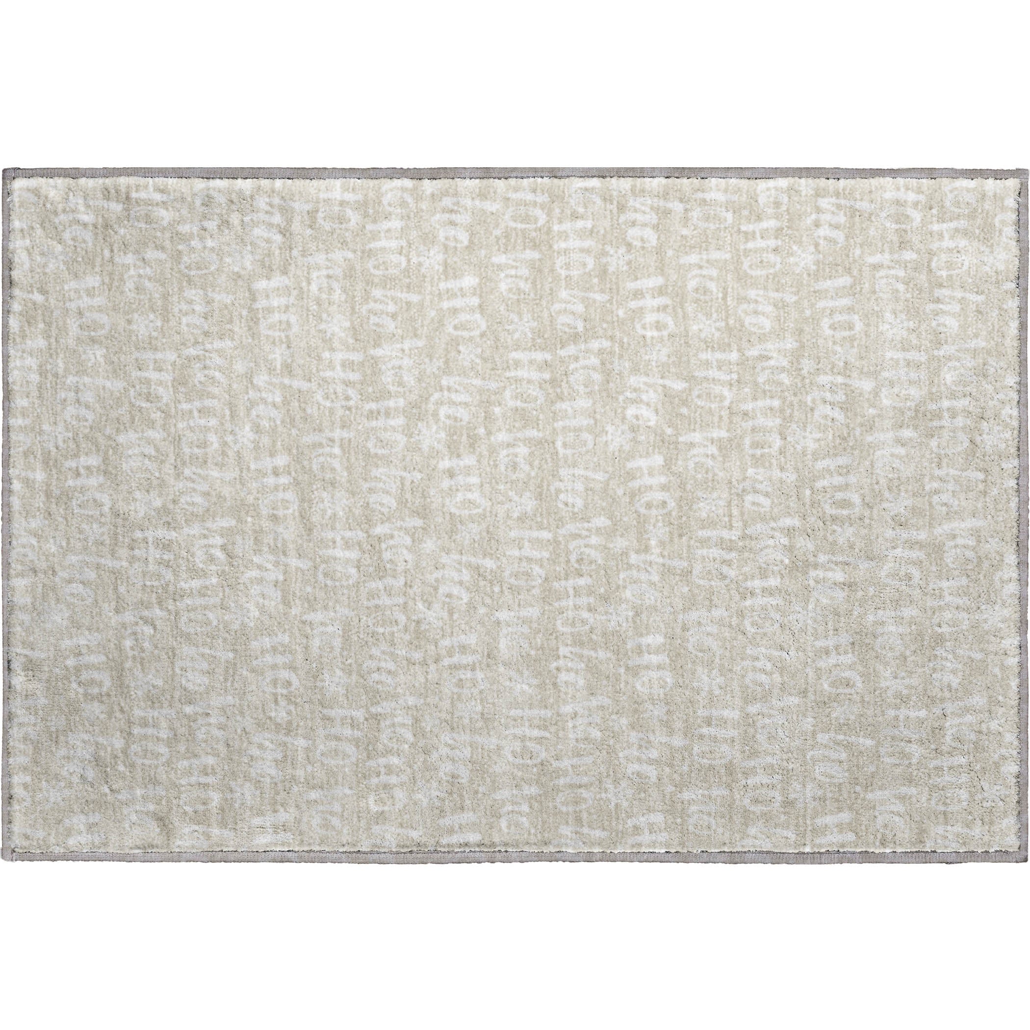 Queenstown Machine Washable Transitional Beige Brown Rug 1'8" x 2'6" #shape_Rectangle