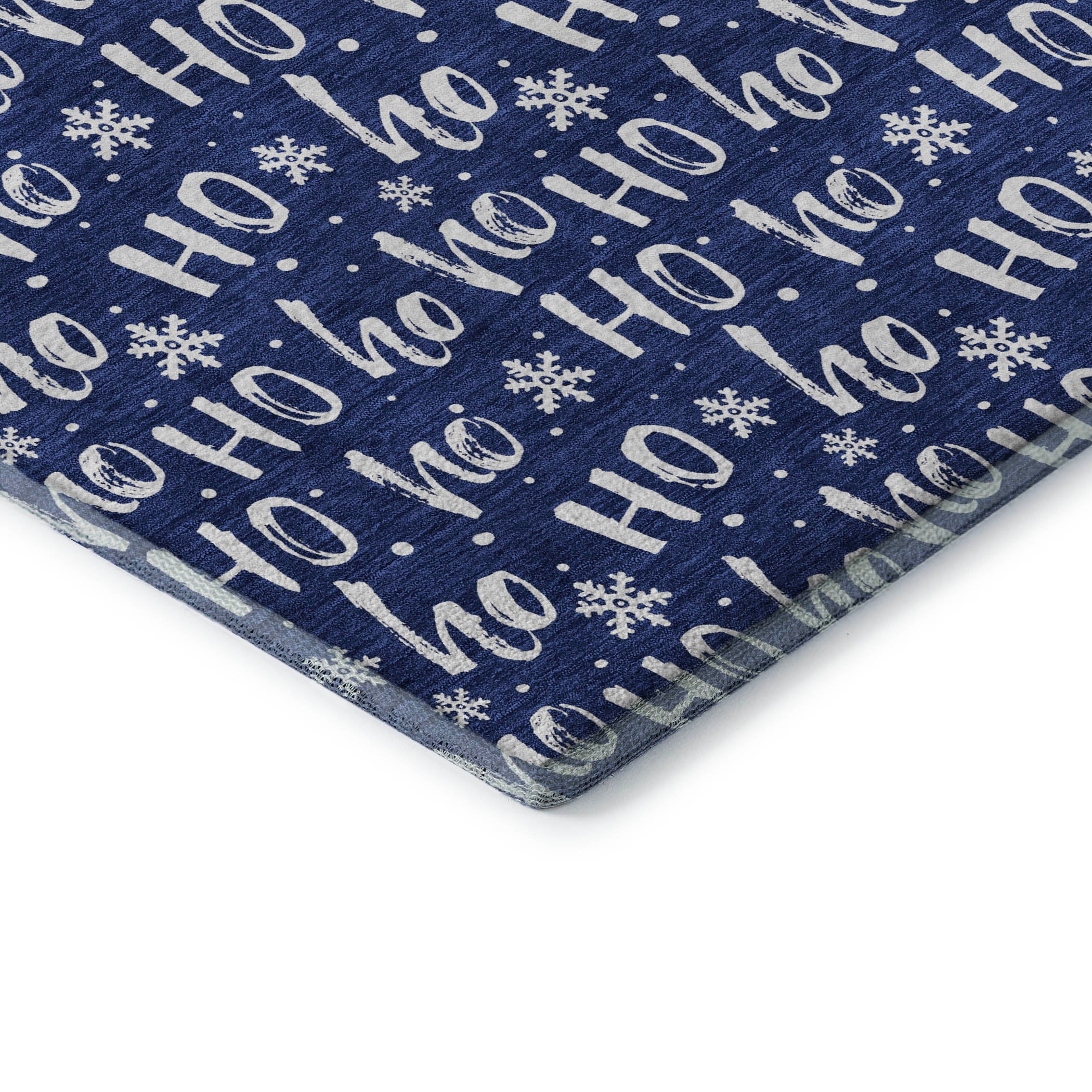 Queenstown Machine Washable Transitional Navy Blue Rug 1'8" x 2'6" #shape_Rectangle