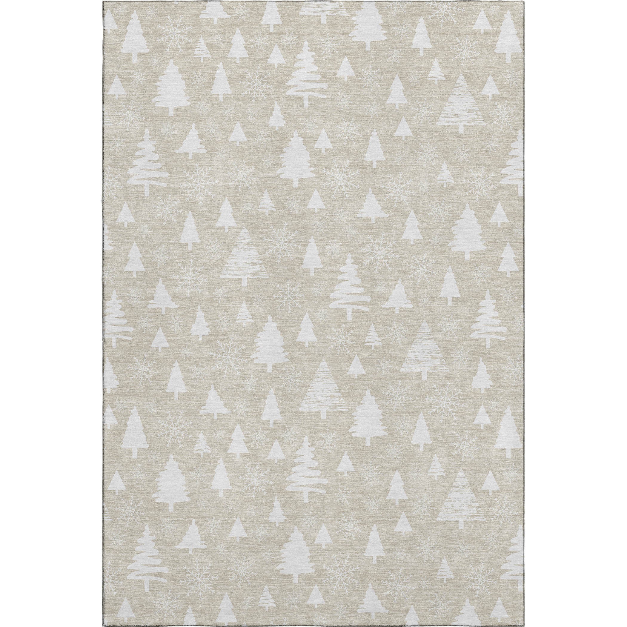 Baku Machine Washable Transitional Beige Brown Rug 2'6" x 3'10" #shape_Rectangle
