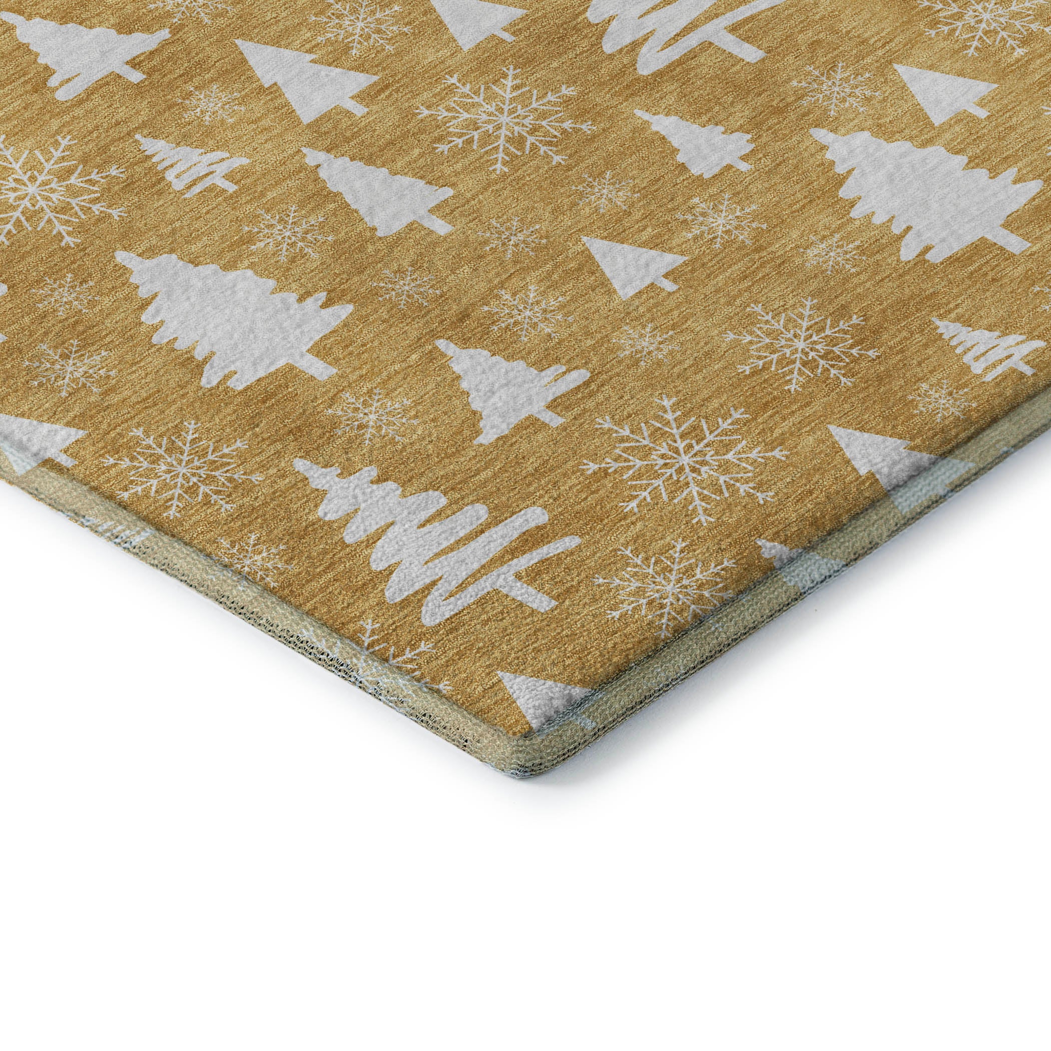 Baku Machine Washable Transitional Gold Rug 1'8" x 2'6" #shape_Rectangle