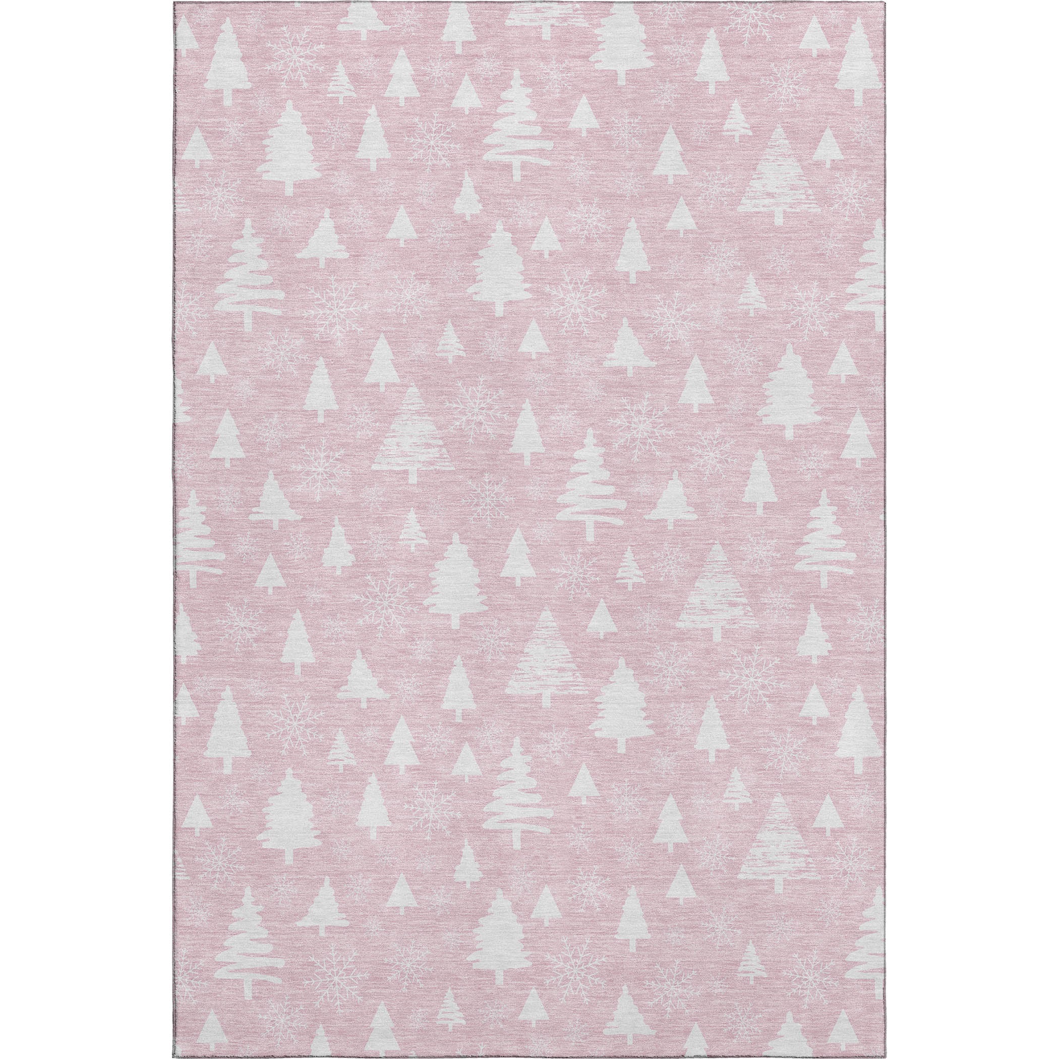 Baku Machine Washable Transitional Pink Rug 2'6" x 3'10" #shape_Rectangle