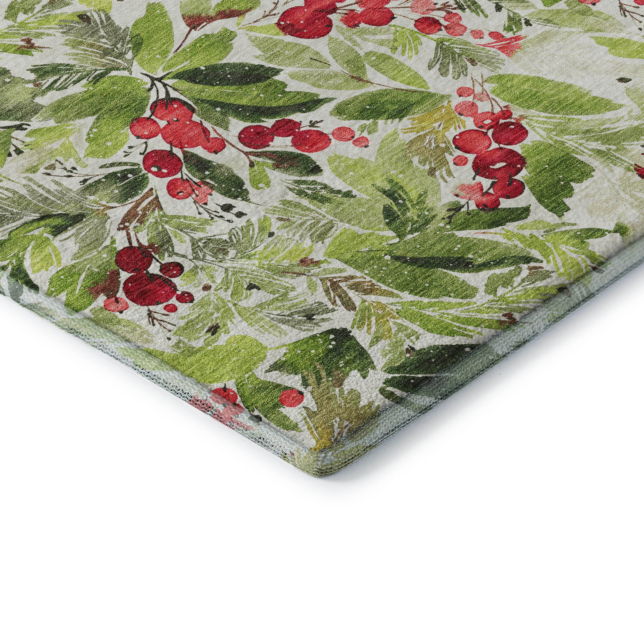 Florence Machine Washable Transitional Aloe Green Rug 1'8" x 2'6" #shape_Rectangle