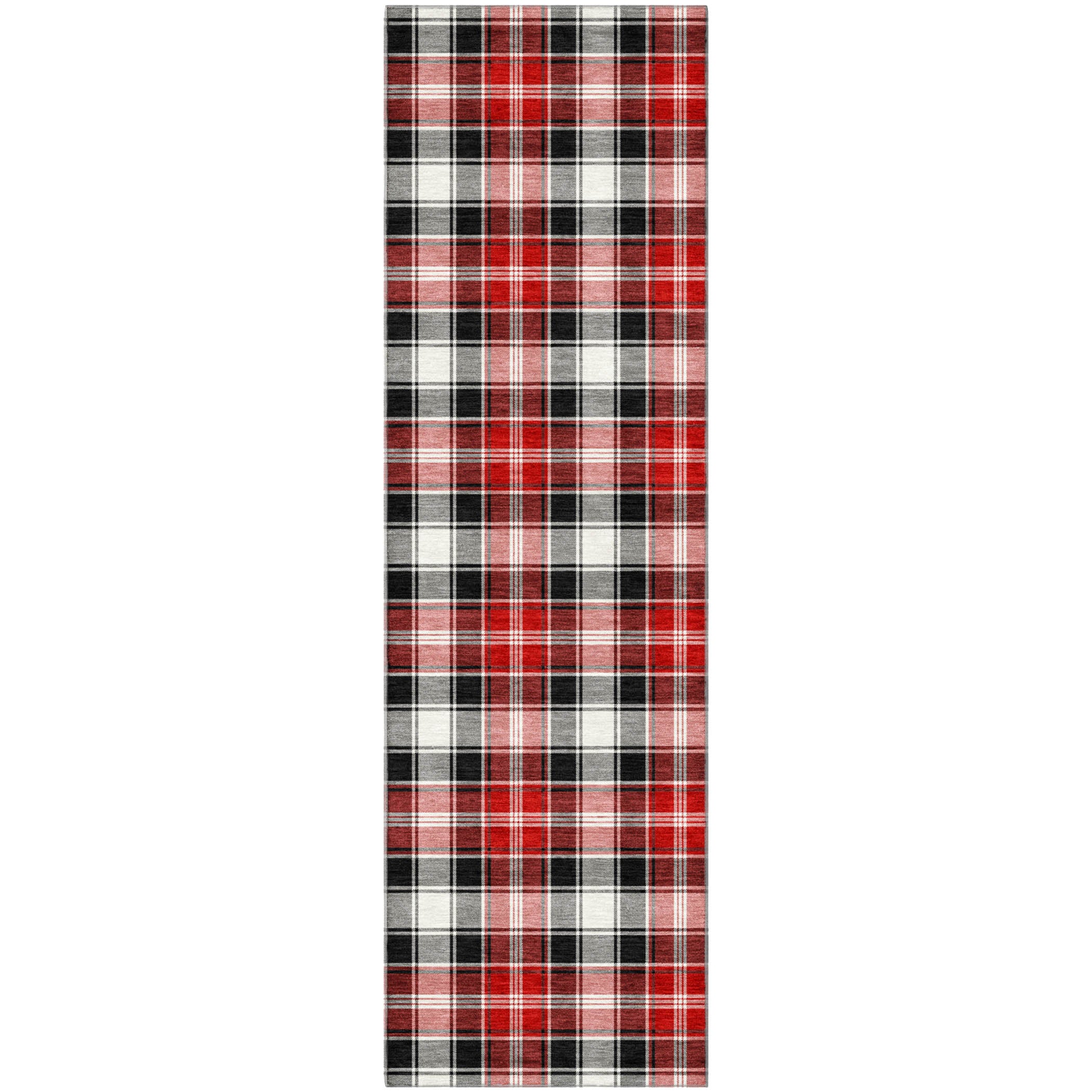 Bogota Machine Washable Transitional Black Rug 2'3" x 7'6" #shape_Runner
