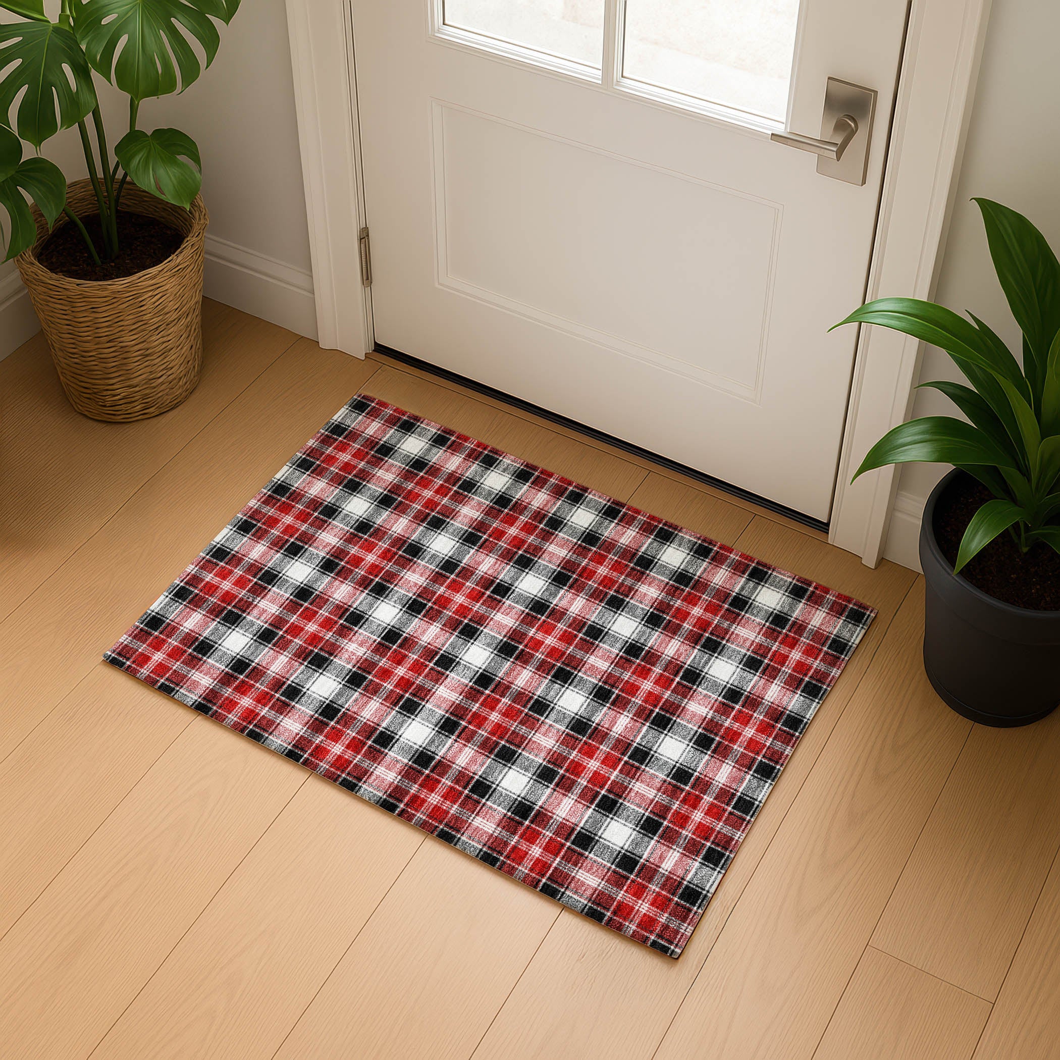 Bogota Machine Washable Transitional Black Rug 1'8" x 2'6" #shape_Rectangle