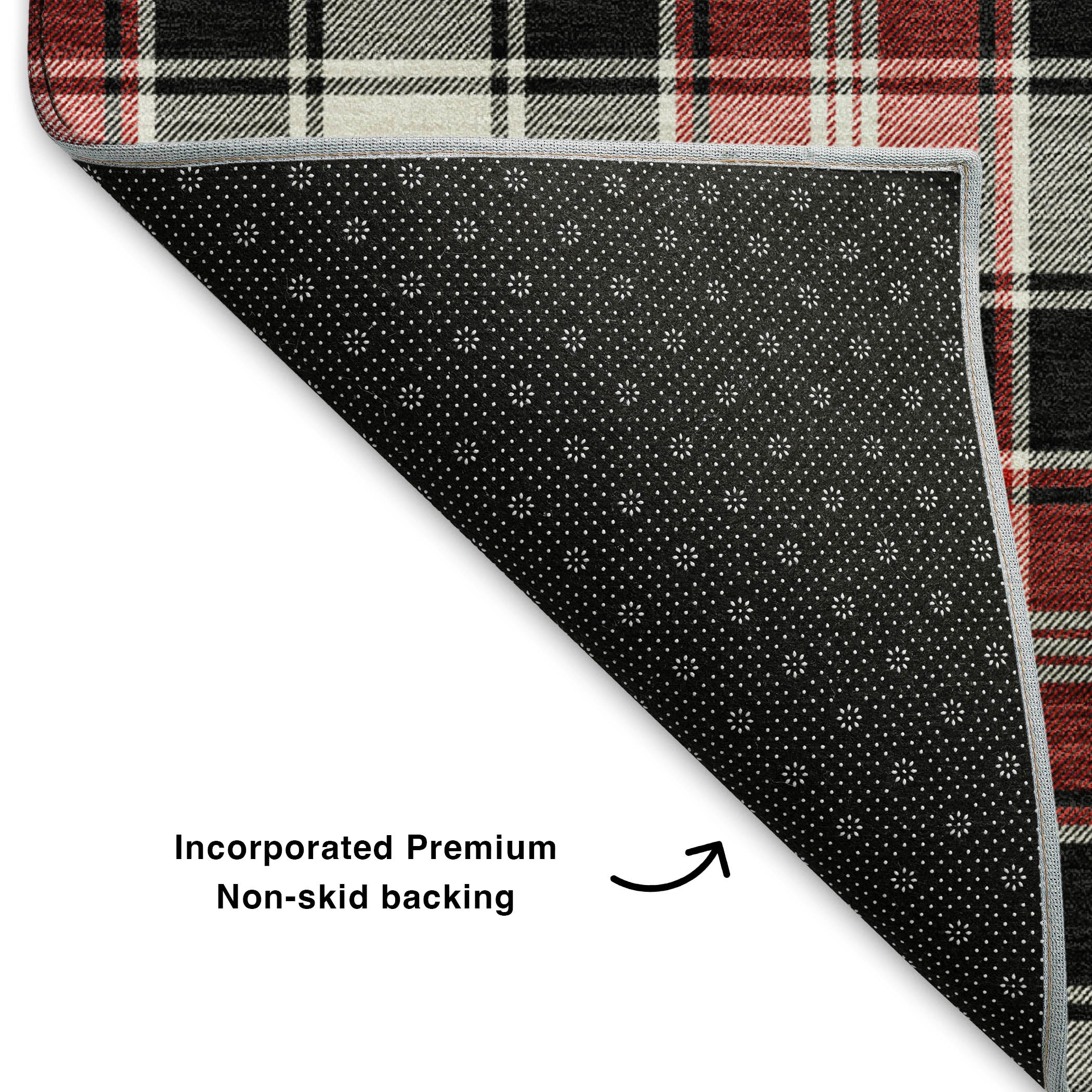 Bogota Machine Washable Transitional Black Rug 1'8" x 2'6" #shape_Rectangle