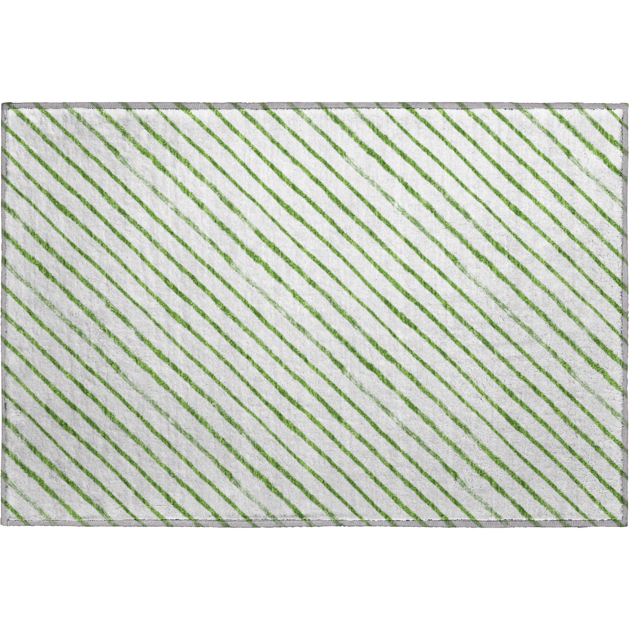 Reykjavik Machine Washable Transitional Green Rug 1'8" x 2'6" #shape_Rectangle