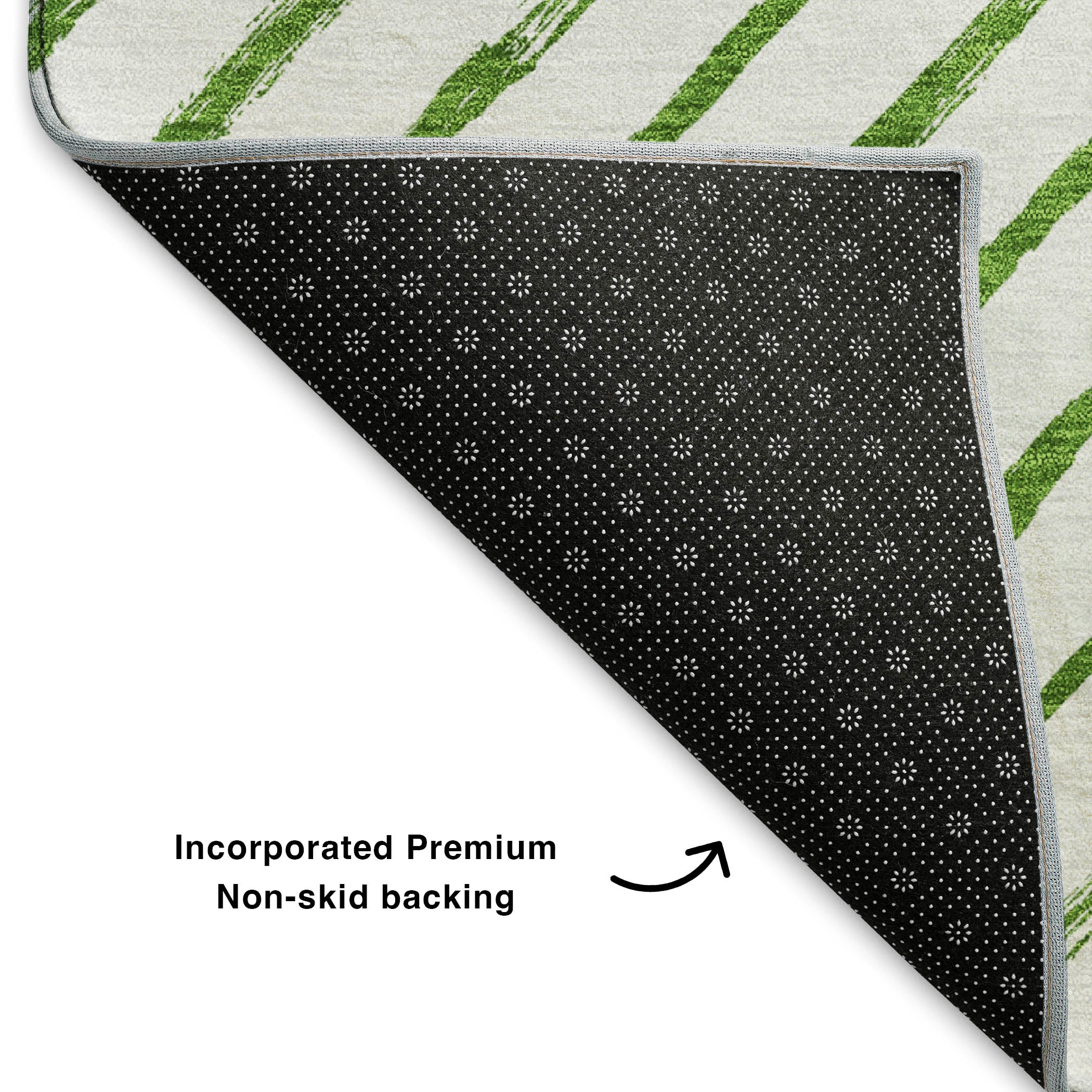 Reykjavik Machine Washable Transitional Green Rug 1'8" x 2'6" #shape_Rectangle