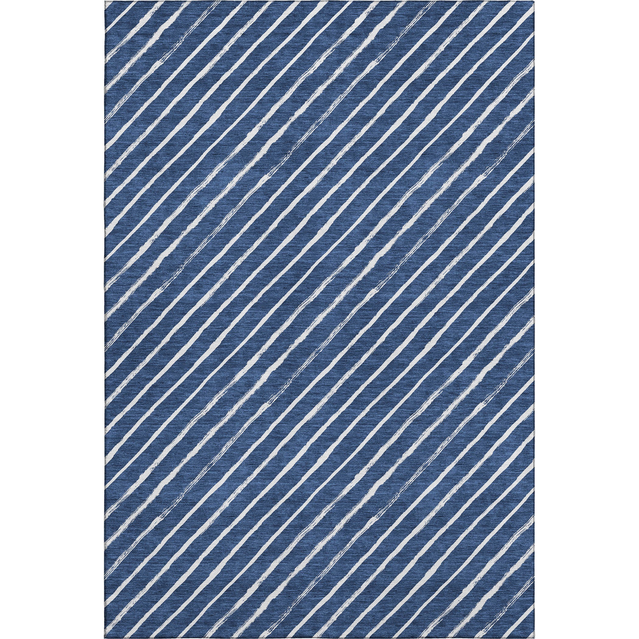 Reykjavik Machine Washable Transitional Navy Blue Rug 2'6" x 3'10" #shape_Rectangle