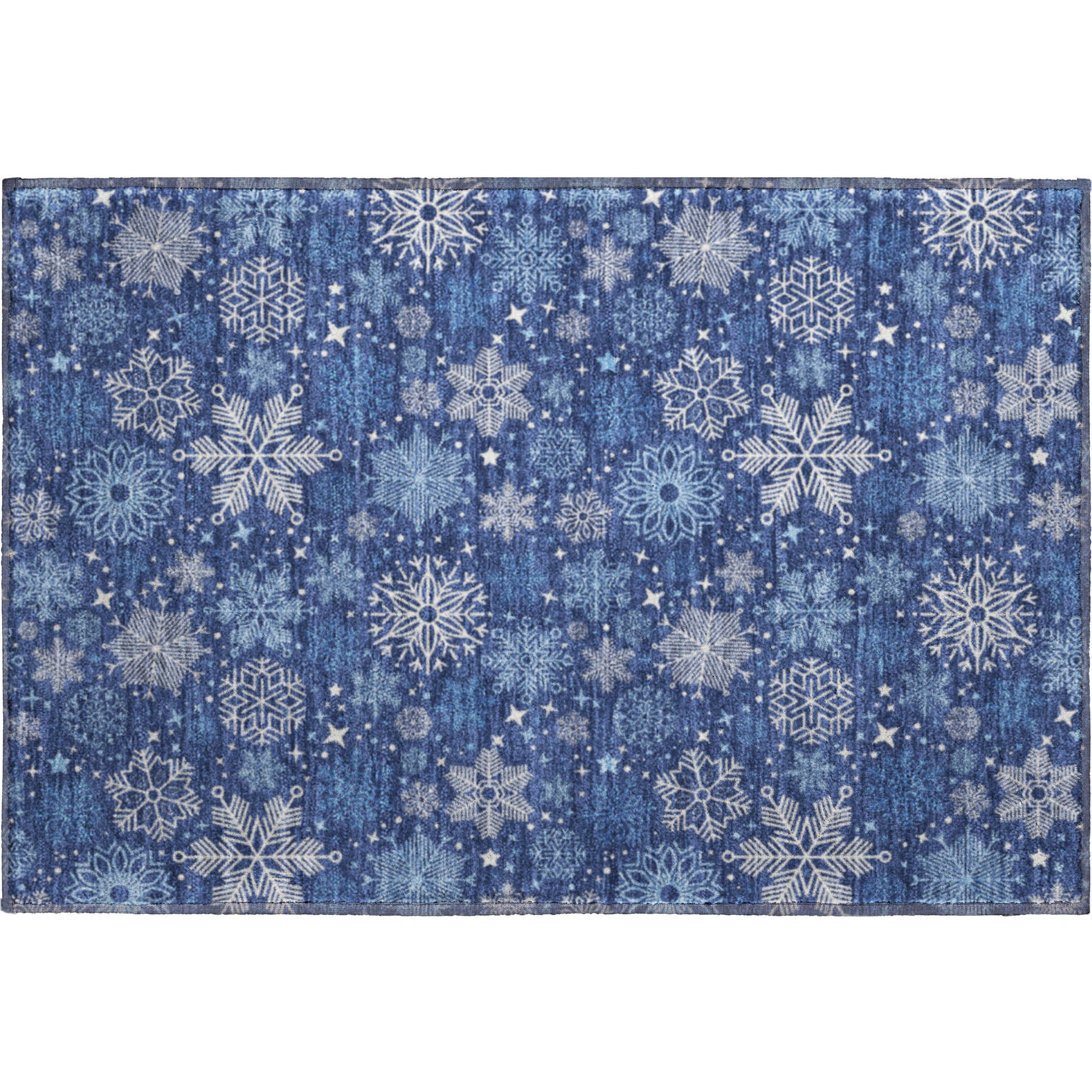 Reykjavik Machine Washable Transitional Navy Blue Rug 1'8" x 2'6" #shape_Rectangle