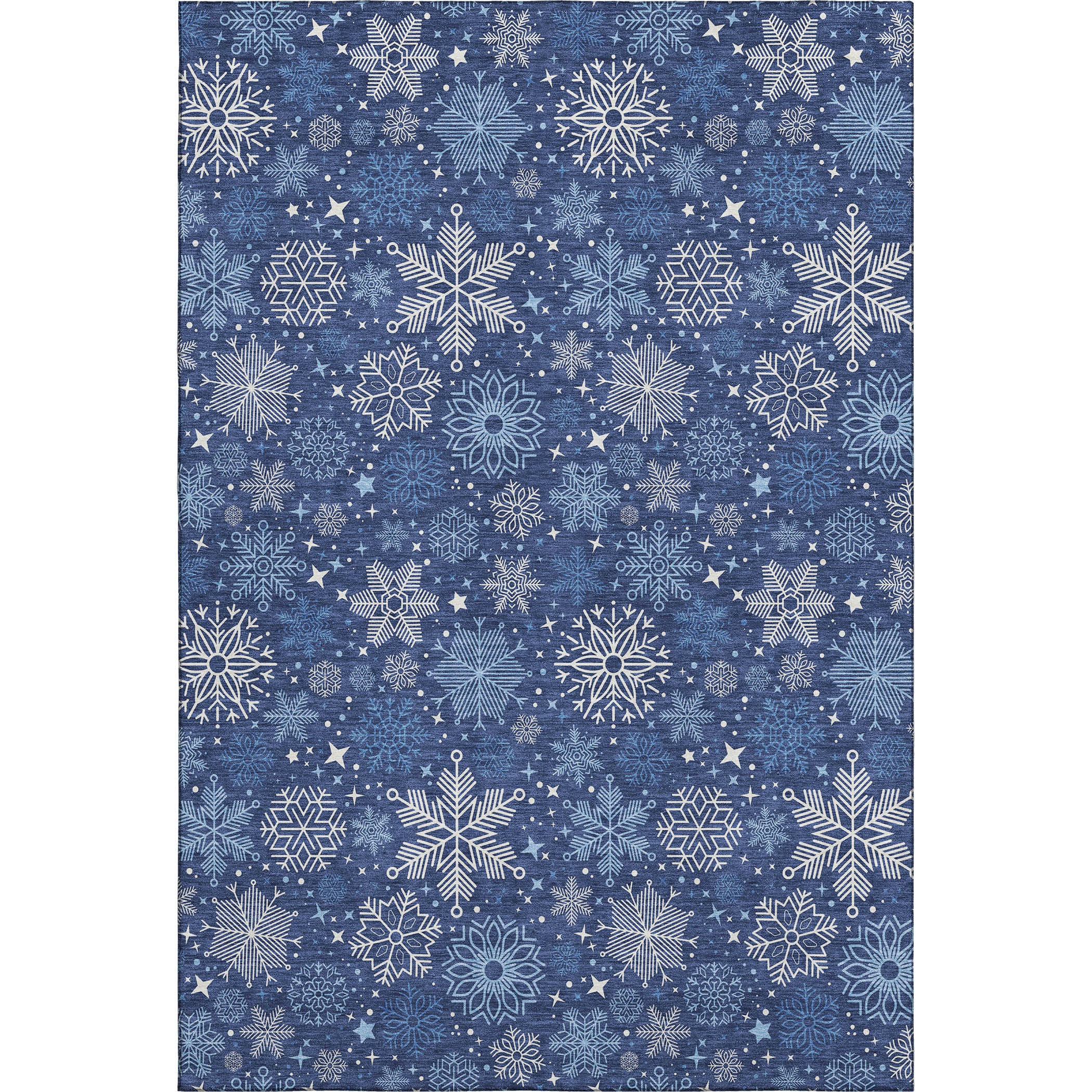 Reykjavik Machine Washable Transitional Navy Blue Rug 2'6" x 3'10" #shape_Rectangle