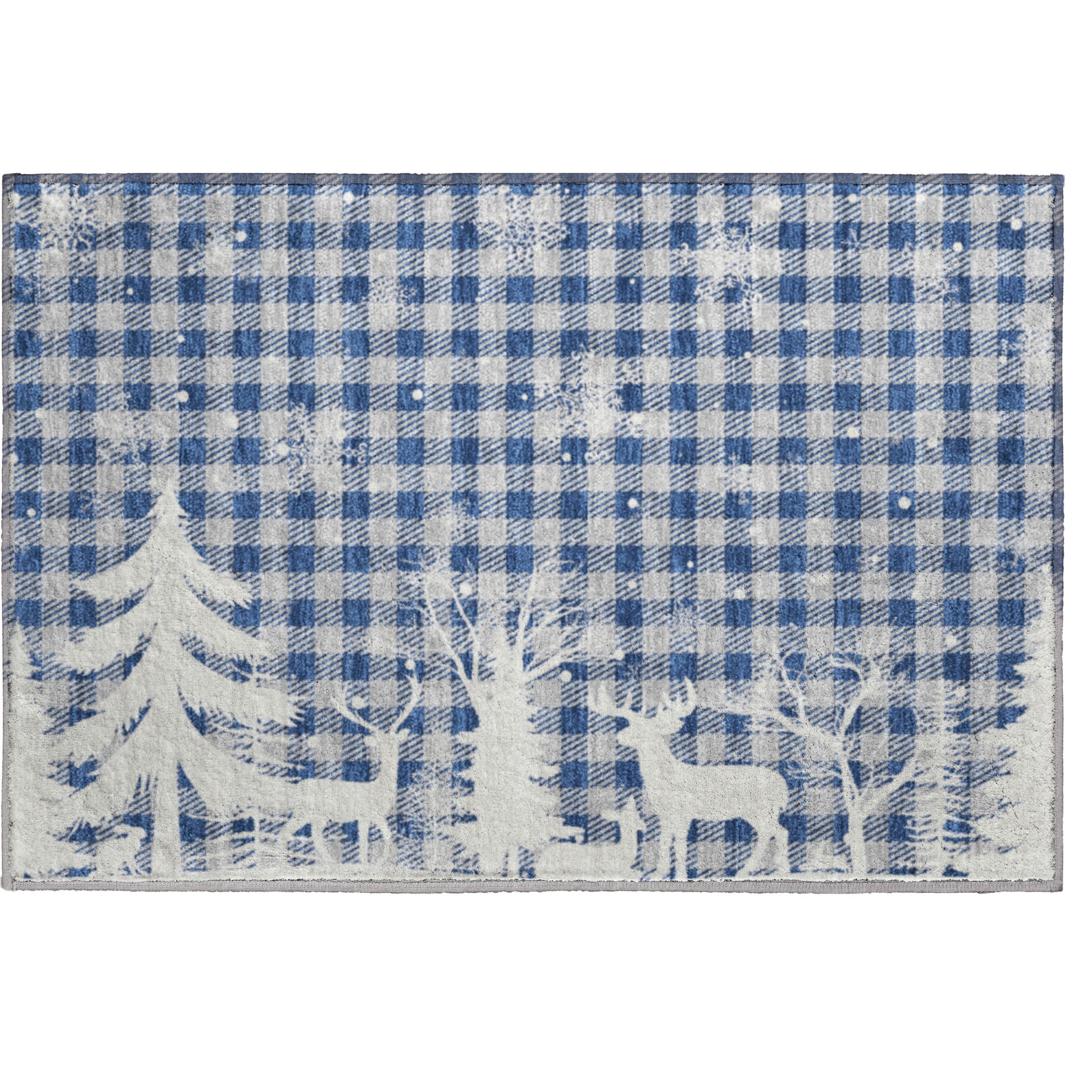 Budapest Machine Washable Transitional Blue Rug 1'8" x 2'6" #shape_Rectangle