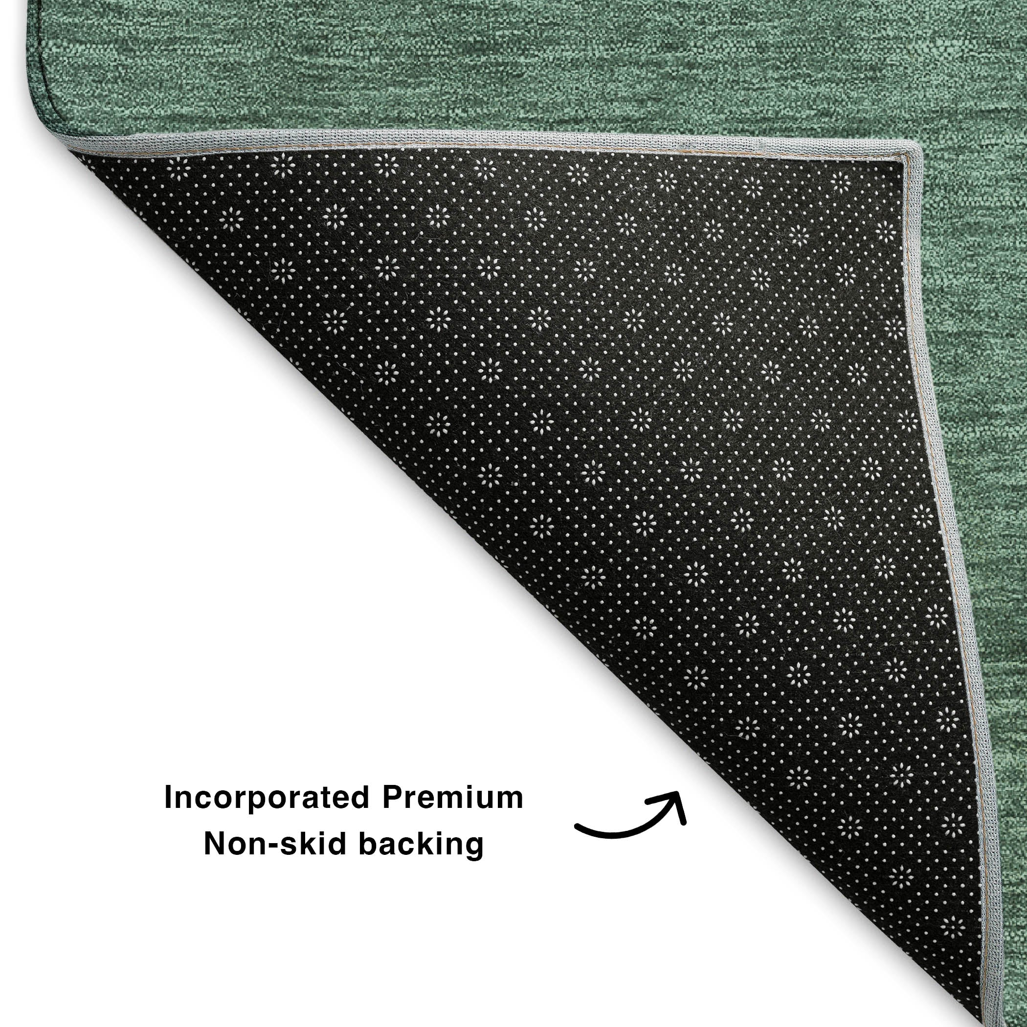 Oaxaca Machine Washable Transitional Seafoam Blue Rug 1'8" x 2'6" #shape_Rectangle
