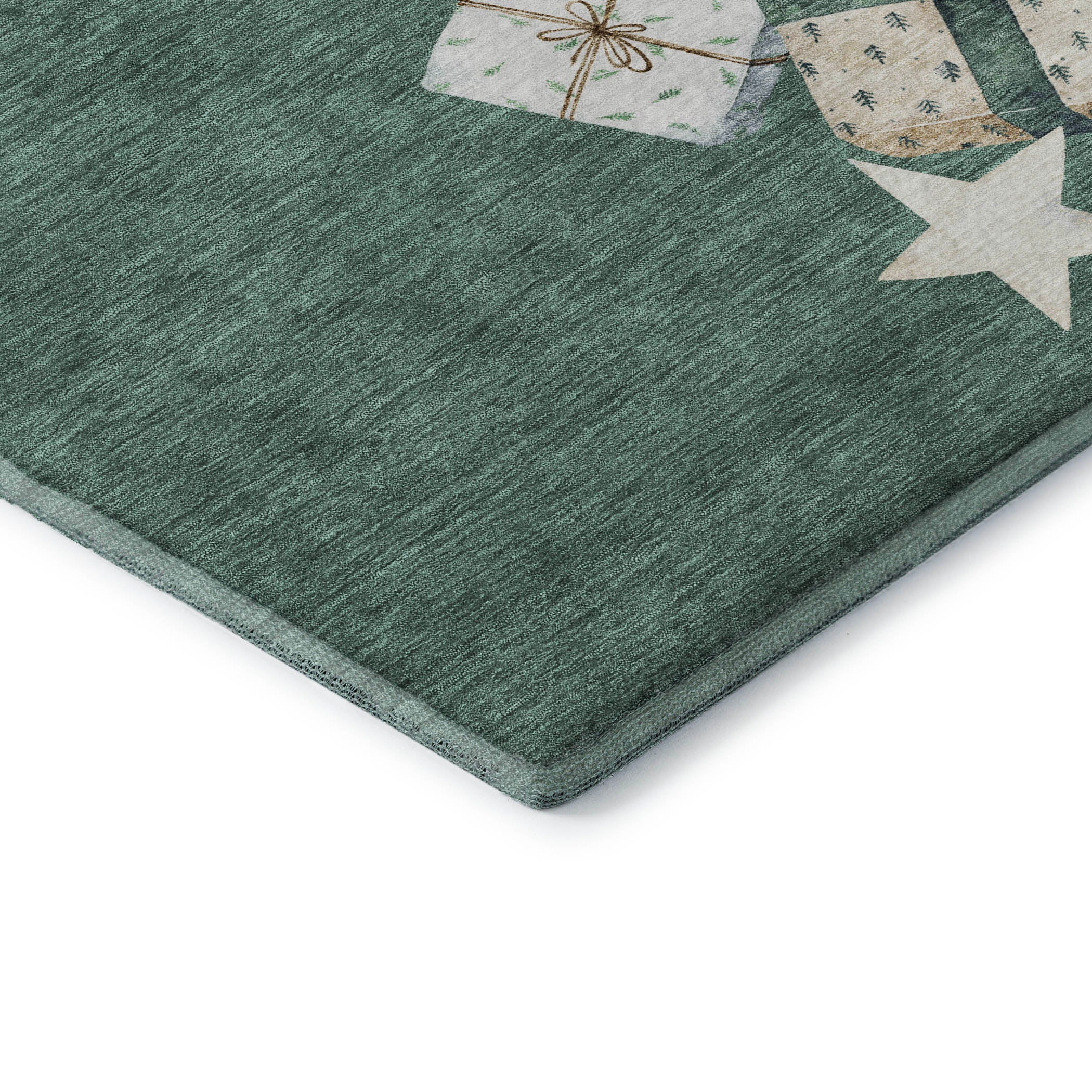 Oaxaca Machine Washable Transitional Seafoam Blue Rug 1'8" x 2'6" #shape_Rectangle