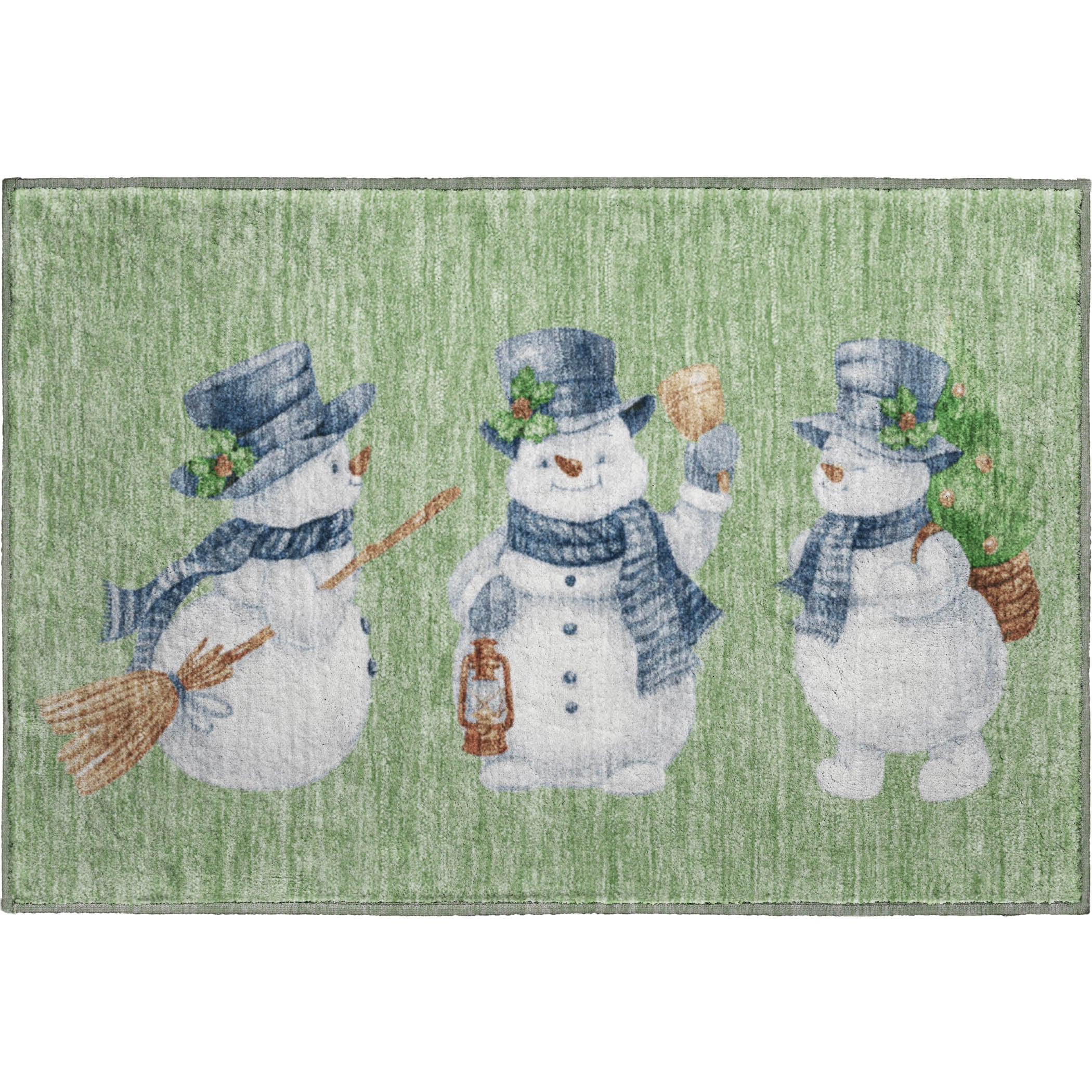 Baku Machine Washable Transitional Aloe Green Rug 1'8" x 2'6" #shape_Rectangle