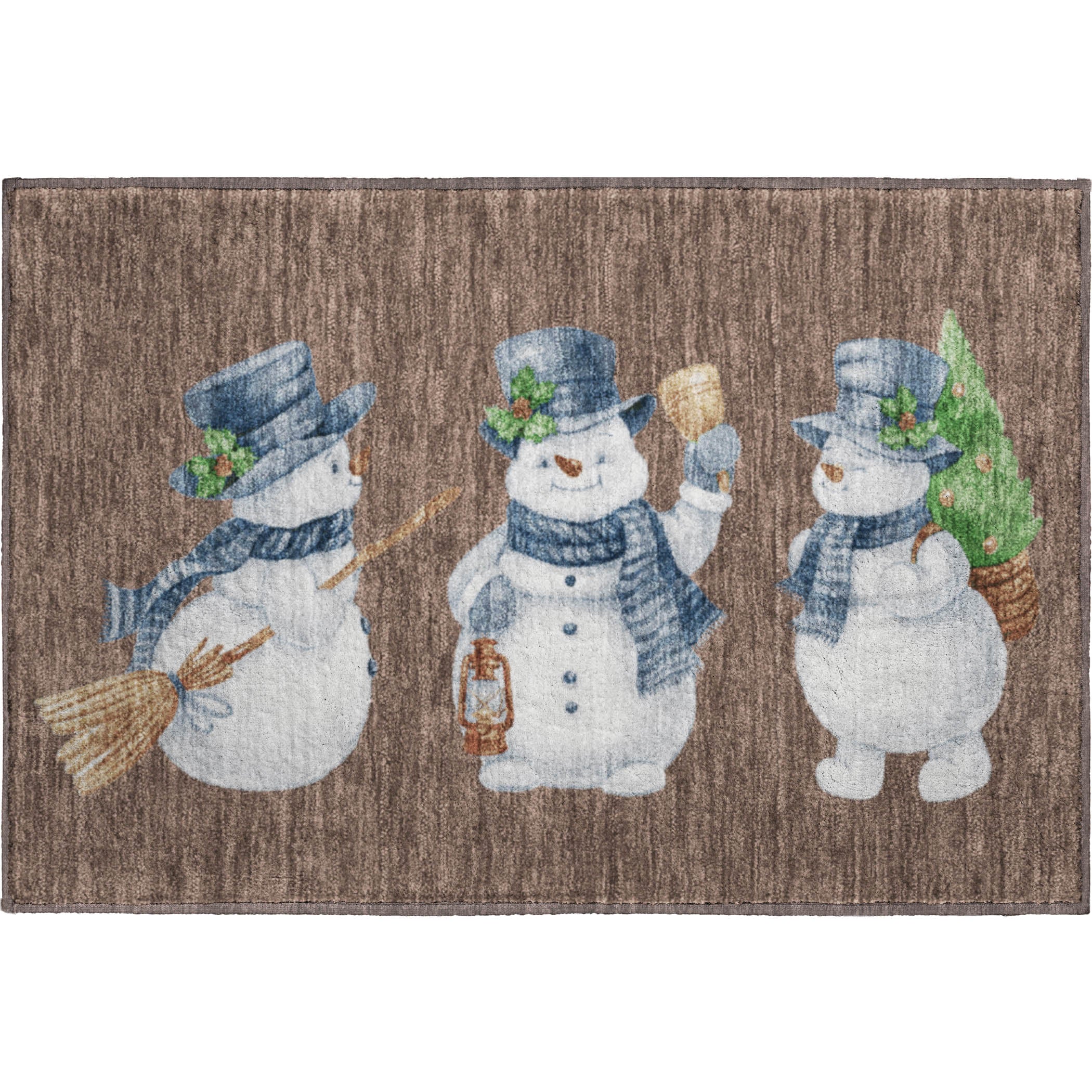 Baku Machine Washable Transitional Brown Rug 1'8" x 2'6" #shape_Rectangle