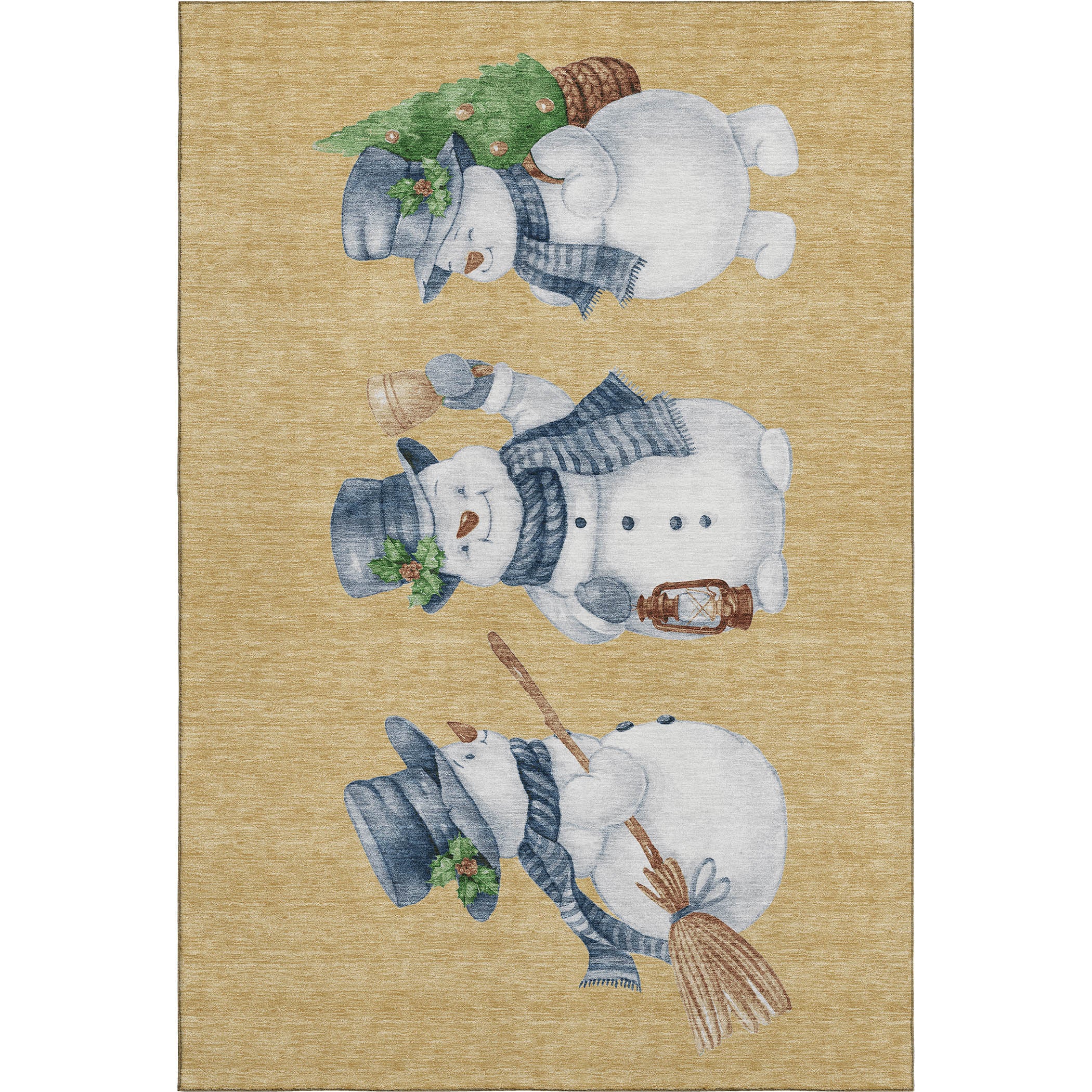 Baku Machine Washable Transitional Gold Rug 2'6" x 3'10" #shape_Rectangle