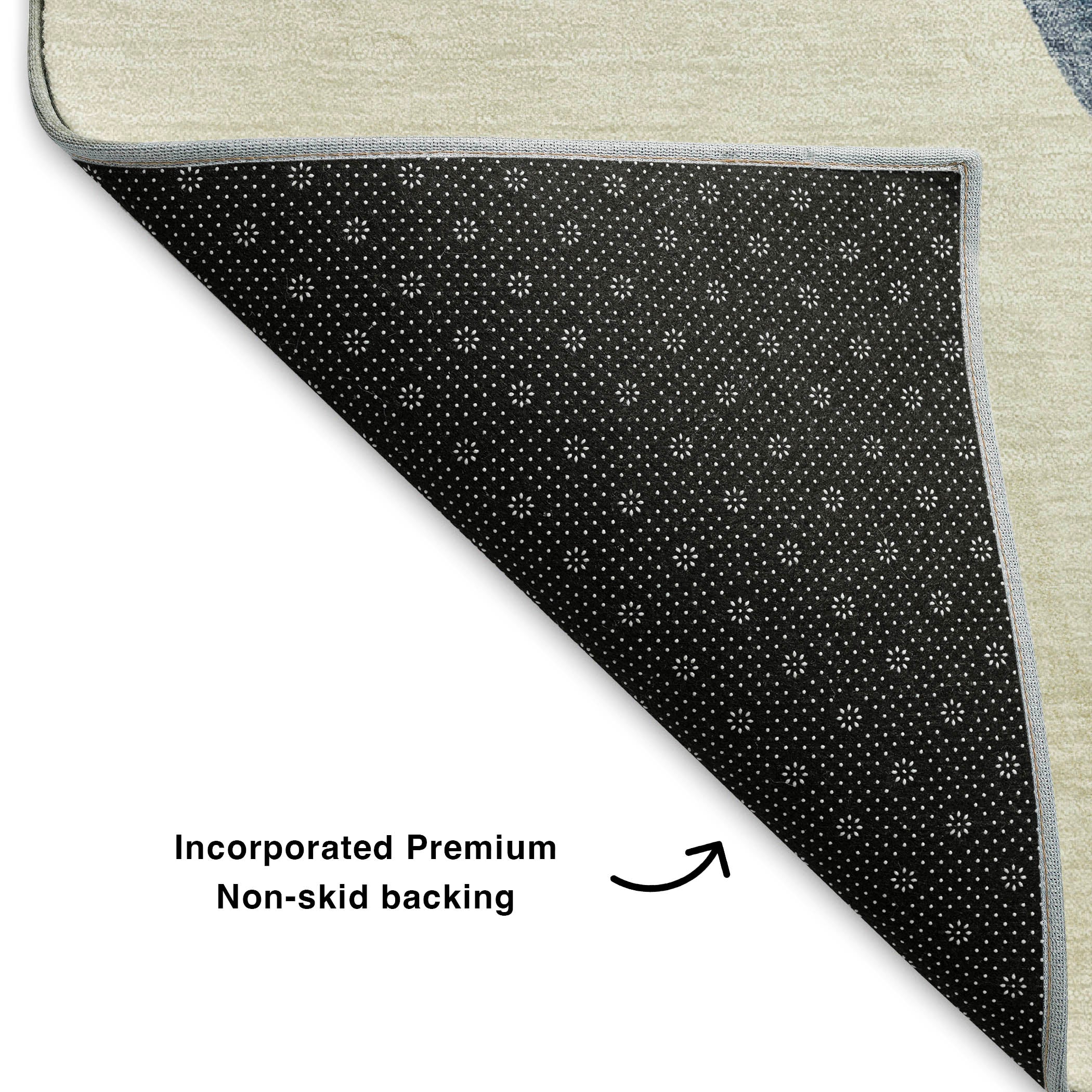 Baku Machine Washable Transitional Ivory Rug 1'8" x 2'6" #shape_Rectangle