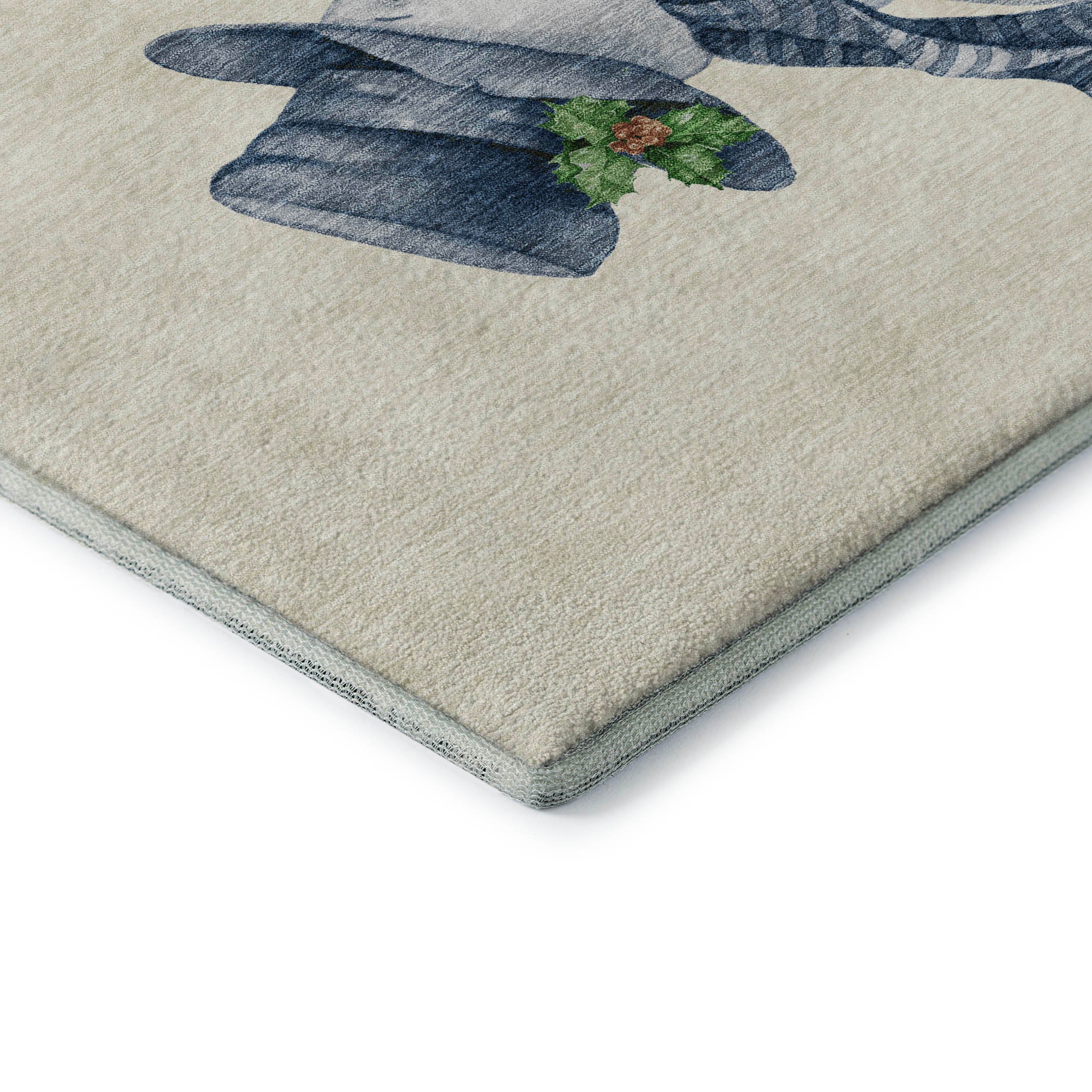 Baku Machine Washable Transitional Ivory Rug 1'8" x 2'6" #shape_Rectangle