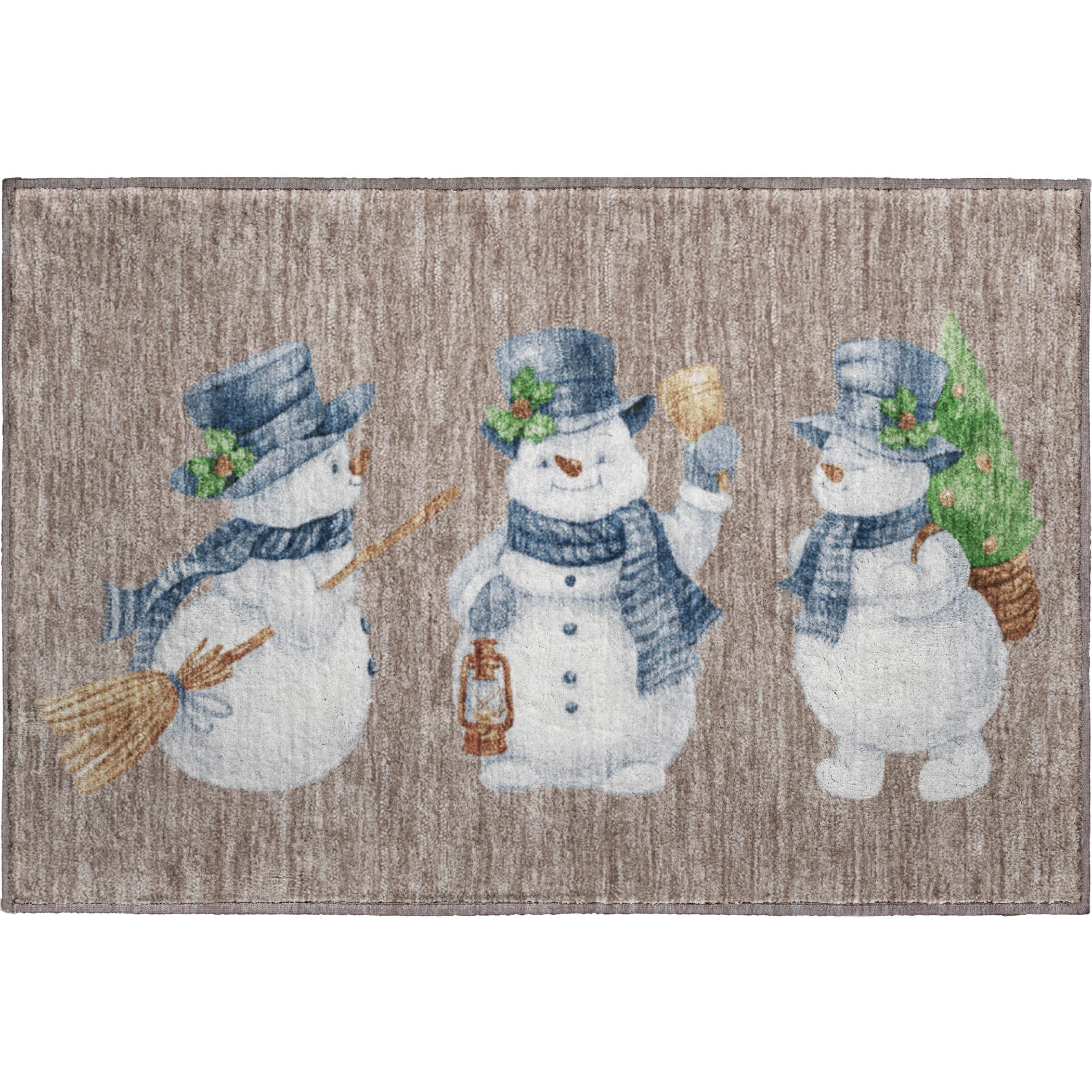 Baku Machine Washable Transitional Taupe Brown Rug 1'8" x 2'6" #shape_Rectangle