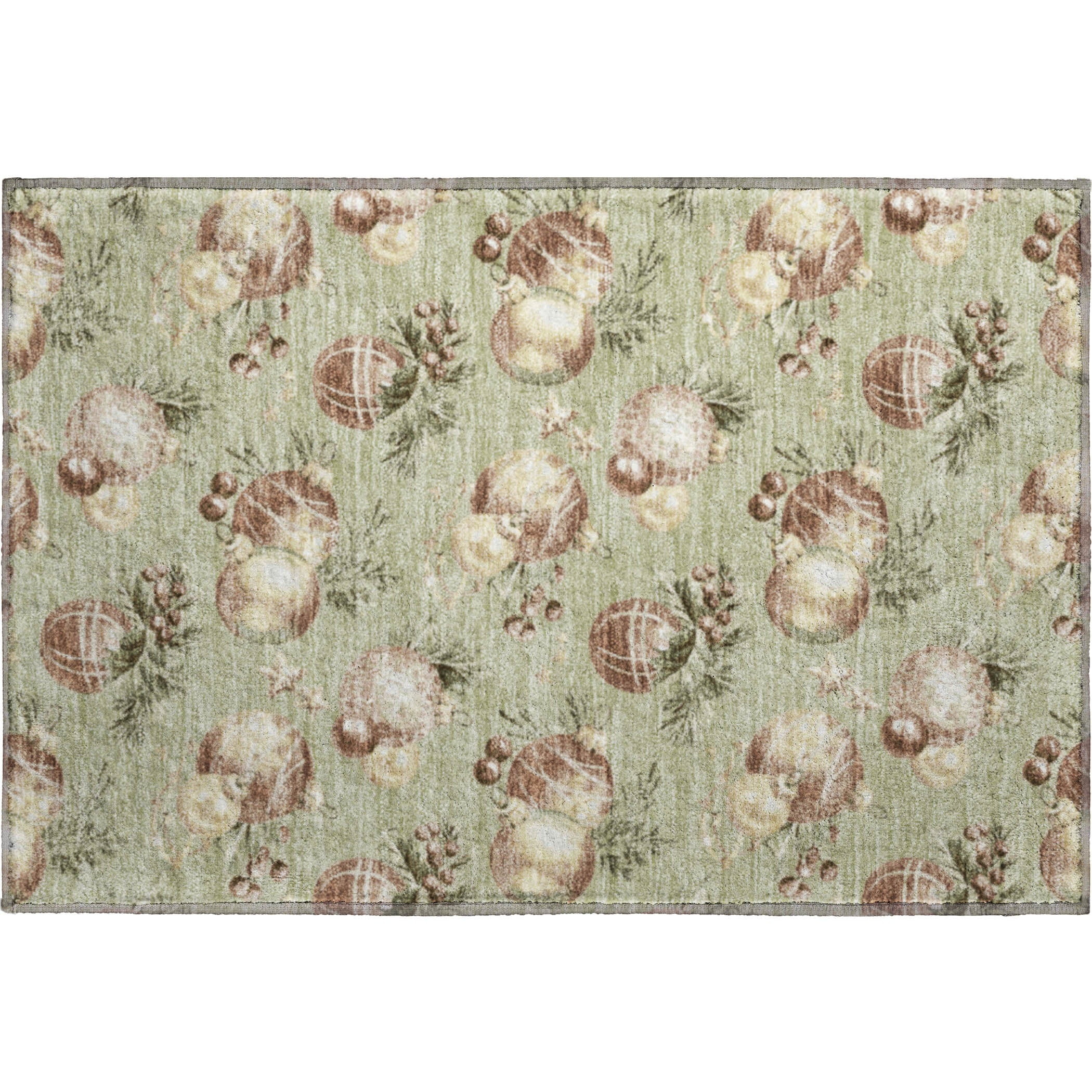 Athens Machine Washable Transitional Aloe Green Rug 1'8" x 2'6" #shape_Rectangle