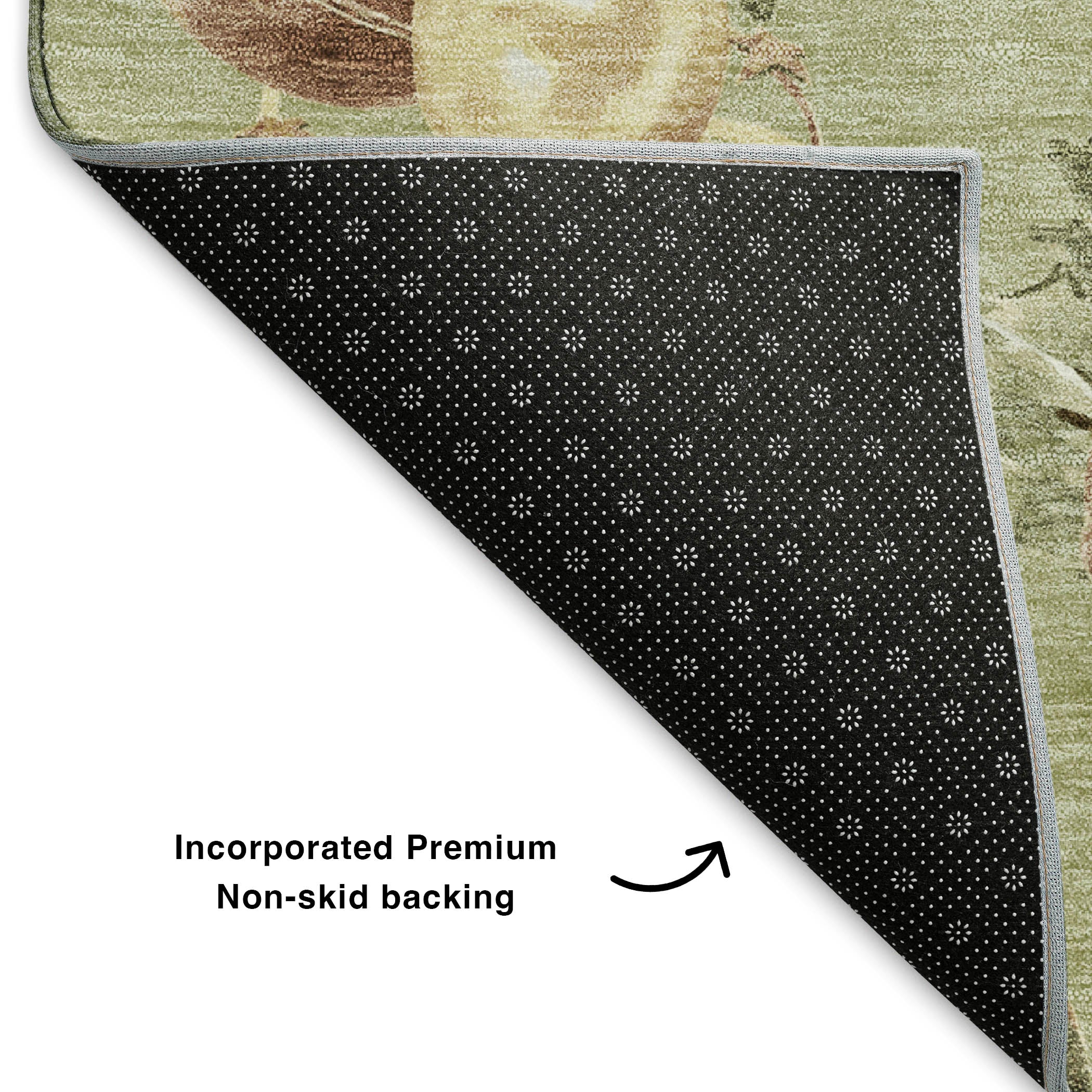Athens Machine Washable Transitional Aloe Green Rug 1'8" x 2'6" #shape_Rectangle