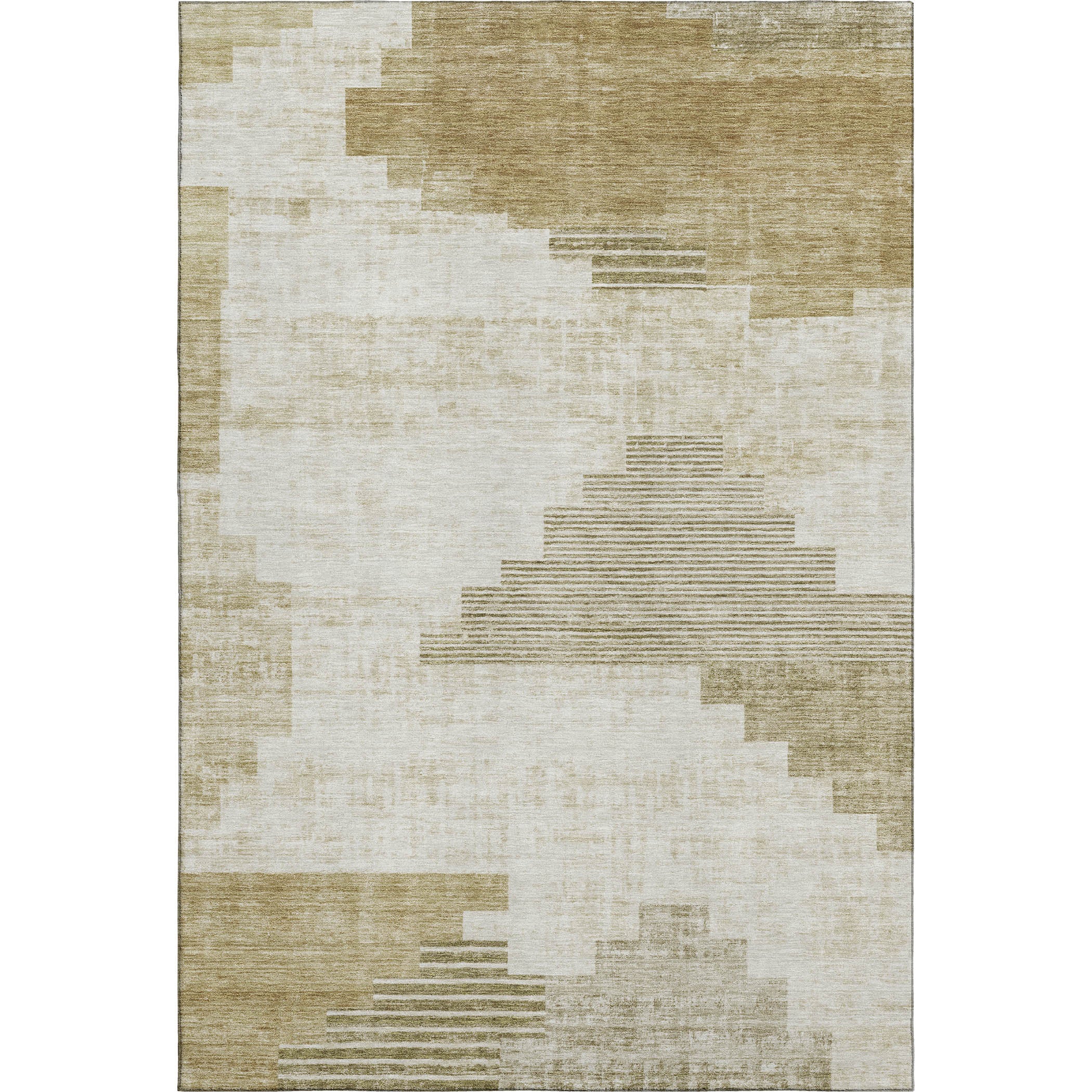 Havana Machine Washable Transitional Beige Brown Rug 2'6" x 3'10" #shape_Rectangle