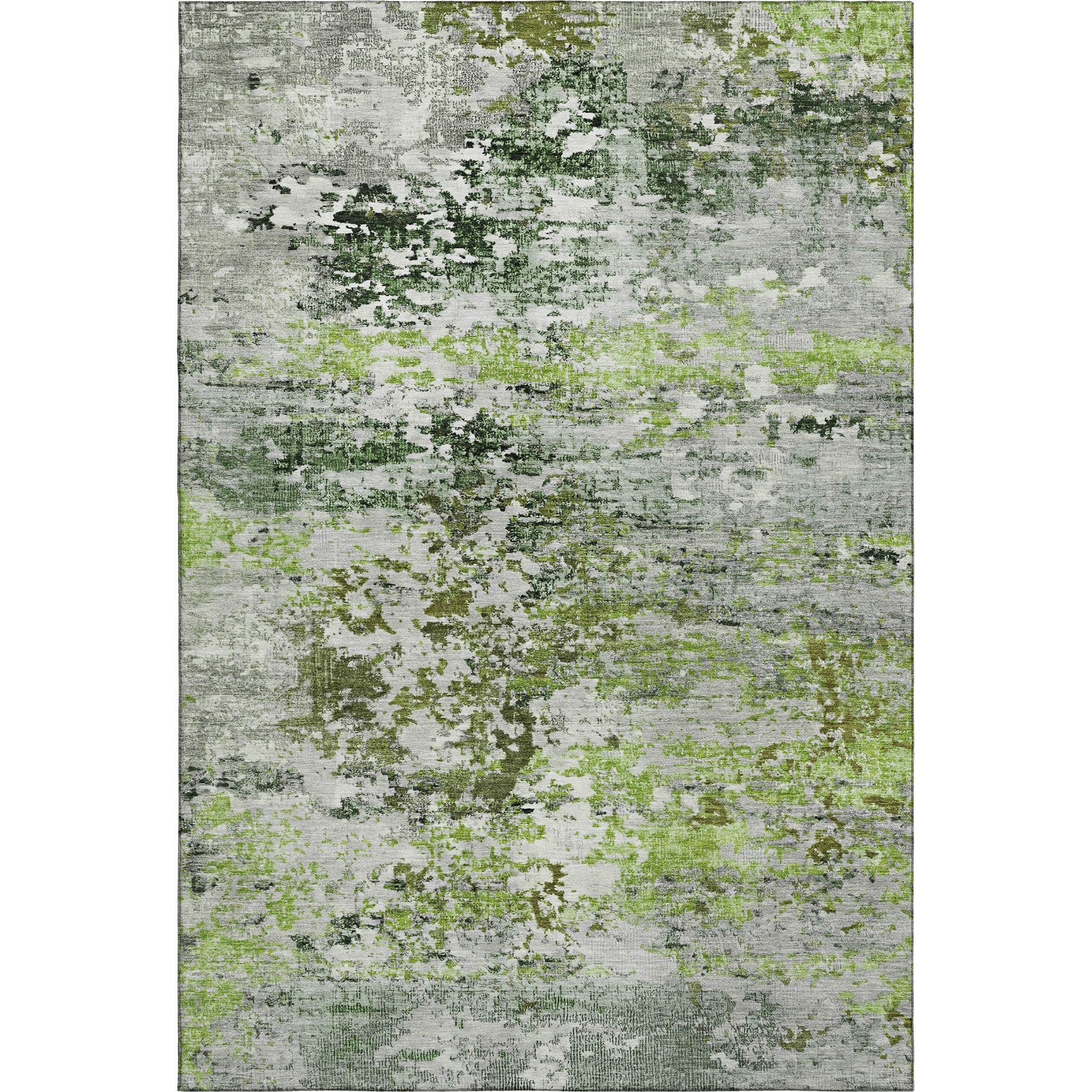 Tbilisi Machine Washable Transitional Aloe Green Rug 2'6" x 3'10" #shape_Rectangle