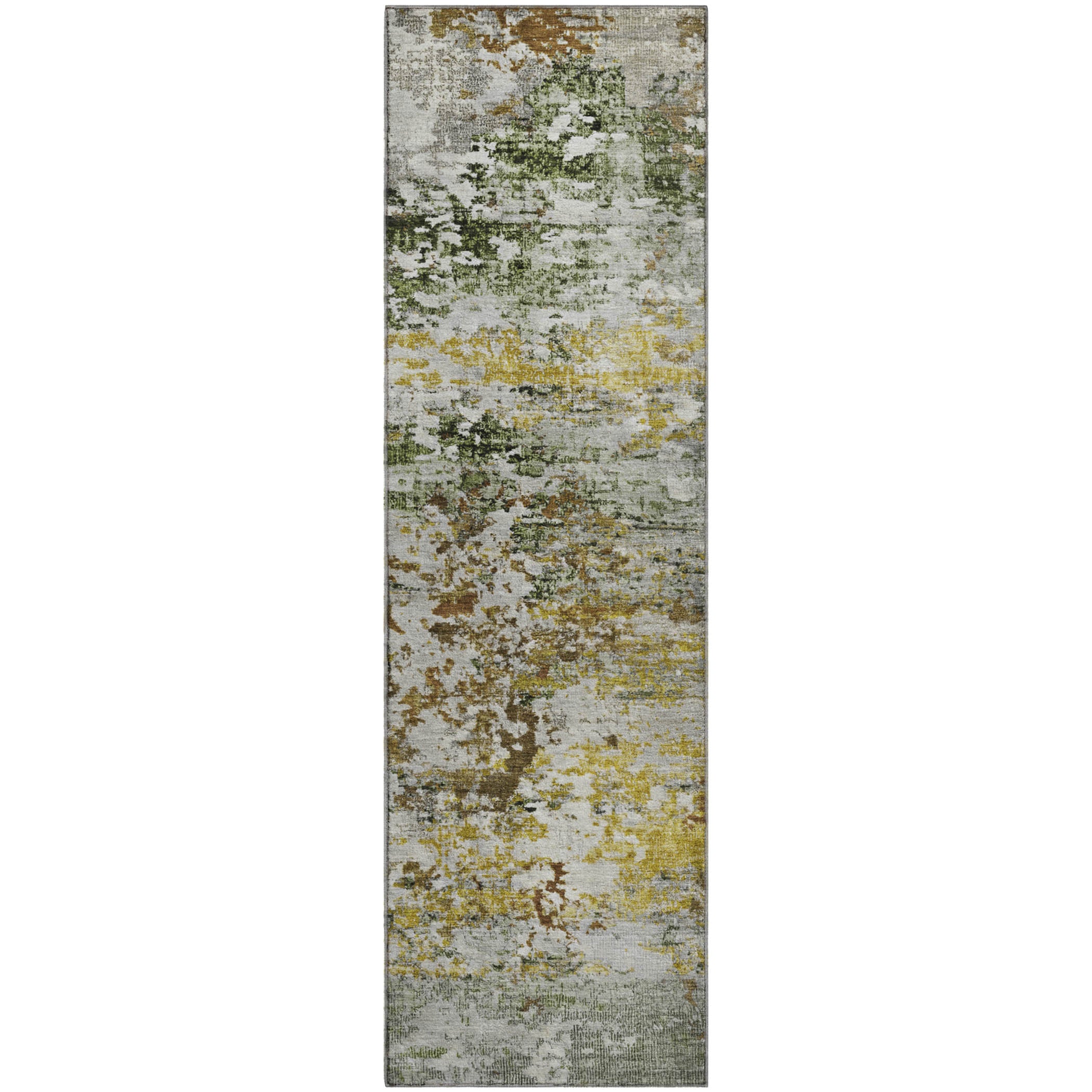 Tbilisi Machine Washable Transitional Gold Rug 2'3" x 7'6" #shape_Runner