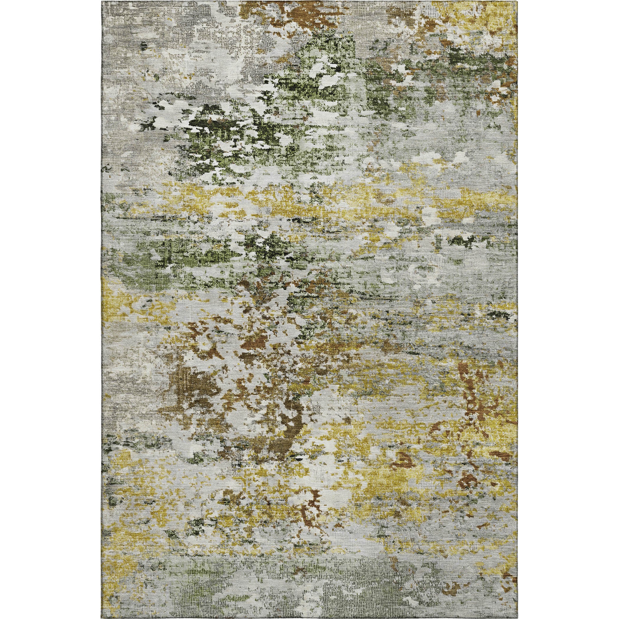 Tbilisi Machine Washable Transitional Gold Rug 2'6" x 3'10" #shape_Rectangle