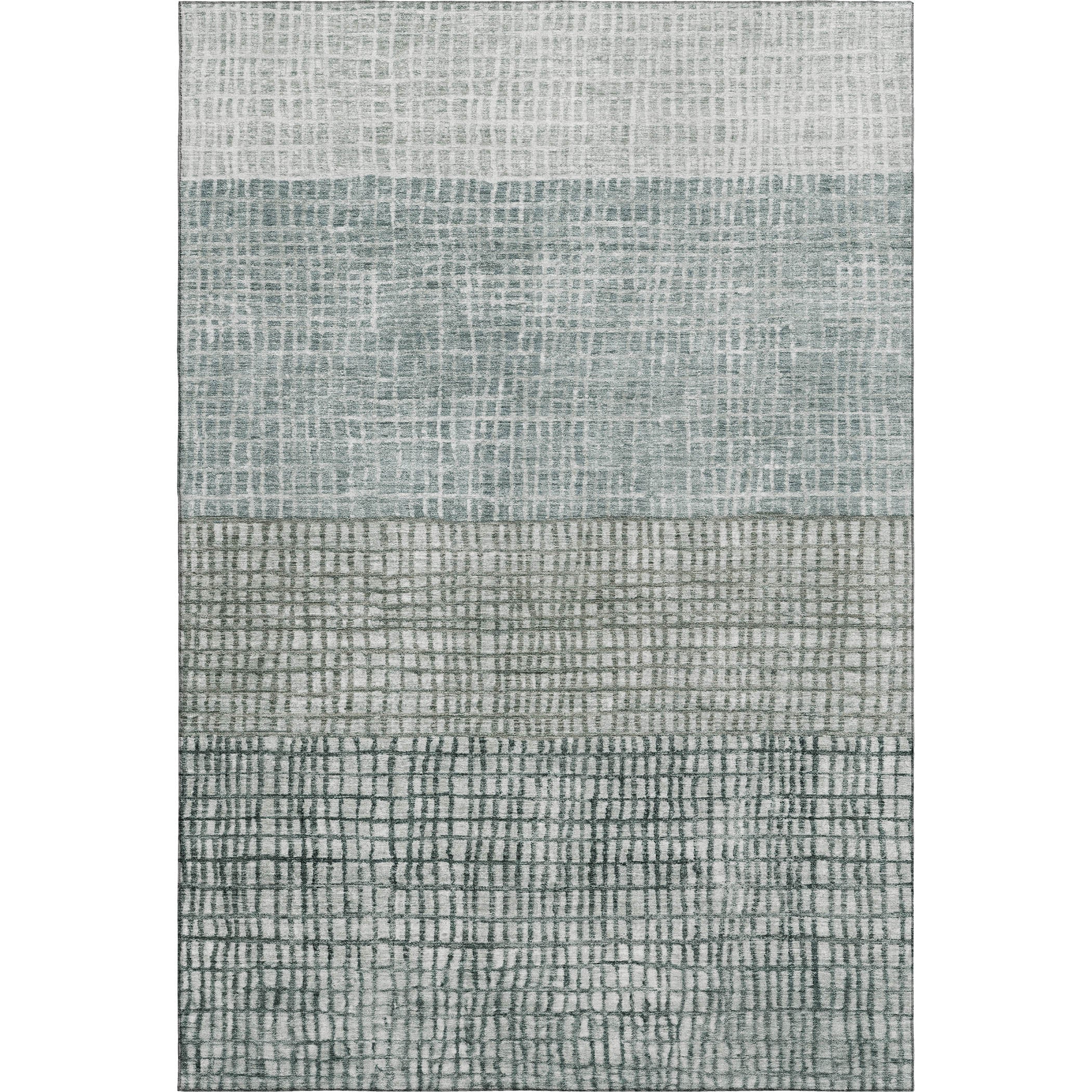Seville Machine Washable Transitional Aqua Teal Rug 2'6" x 3'10" #shape_Rectangle