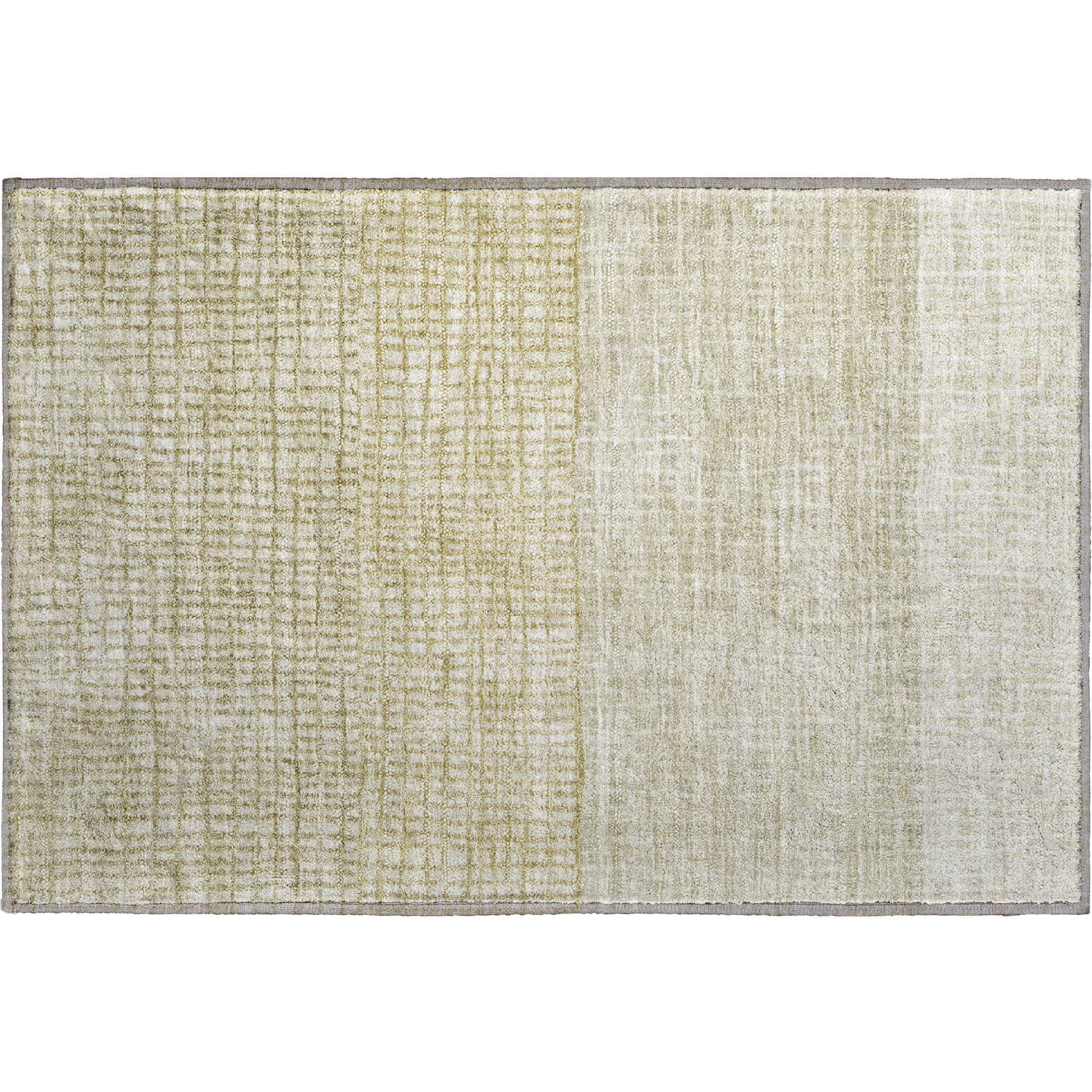 Seville Machine Washable Transitional Beige Brown Rug 1'8" x 2'6" #shape_Rectangle
