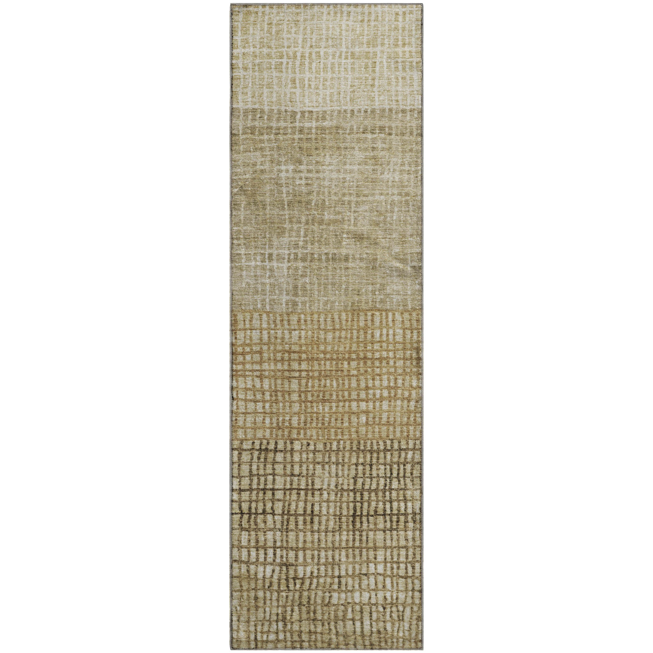 Seville Machine Washable Transitional Brown Rug 2'3" x 7'6" #shape_Runner