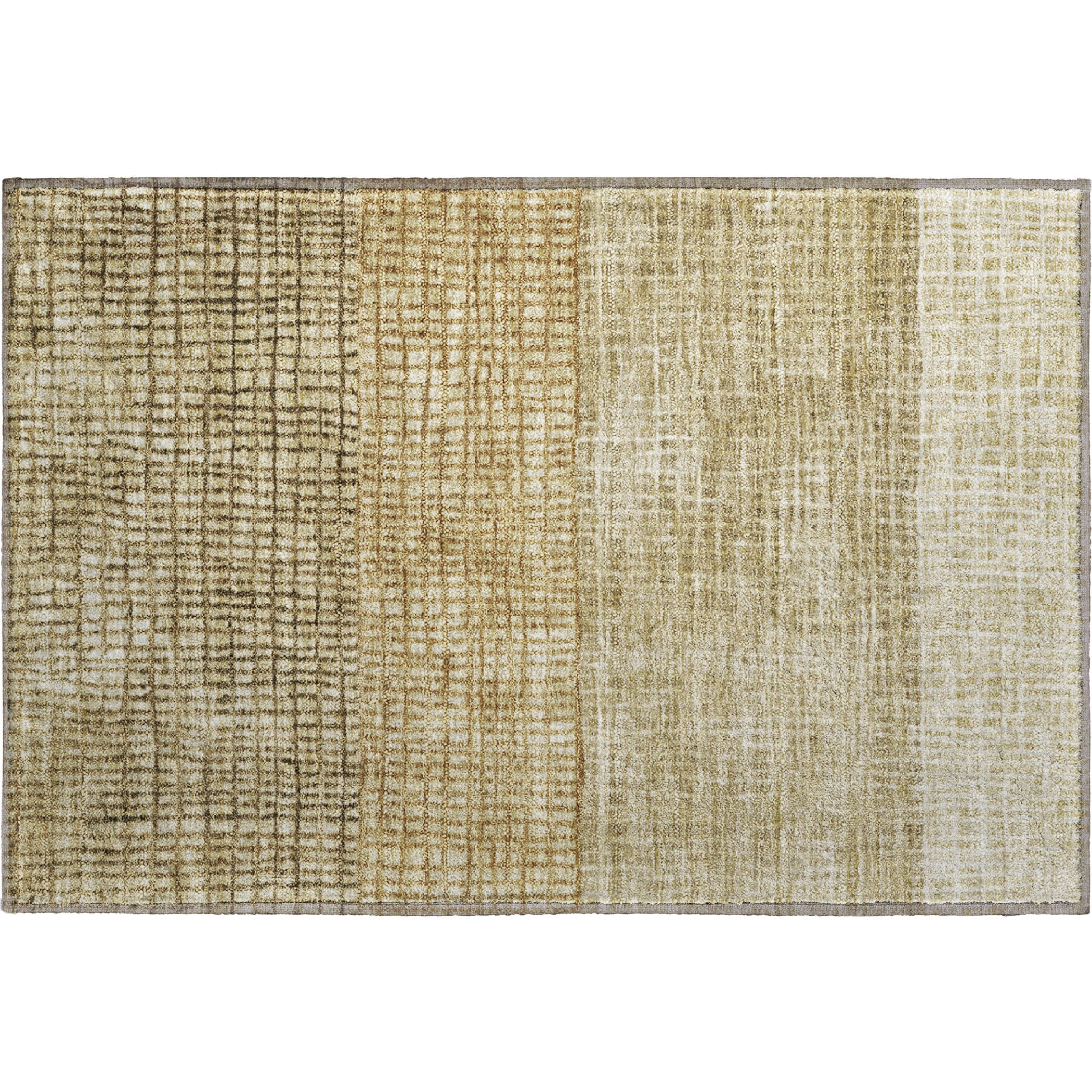 Seville Machine Washable Transitional Brown Rug 1'8" x 2'6" #shape_Rectangle