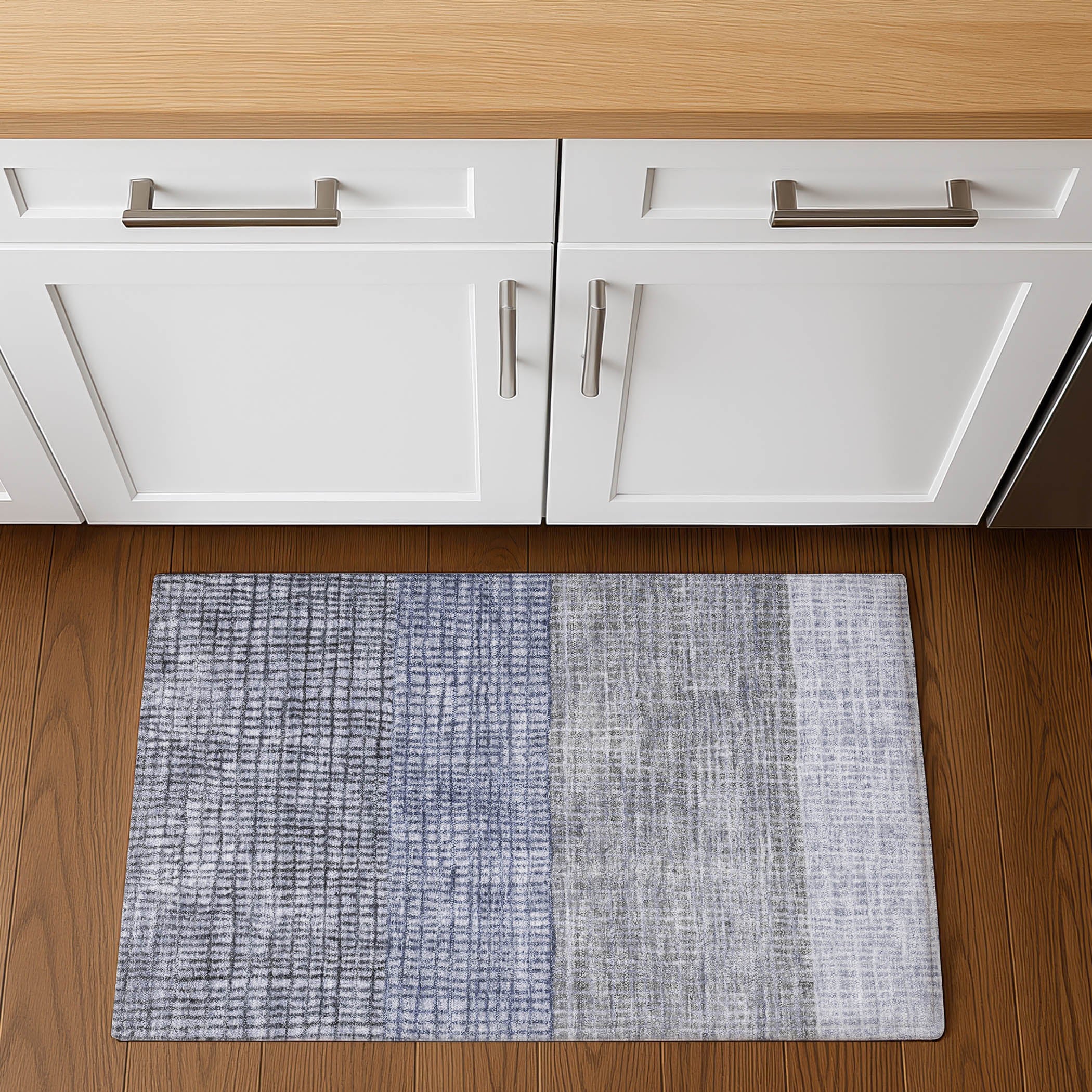 Seville Machine Washable Transitional Denim Blue Rug 1'8" x 2'6" #shape_Rectangle