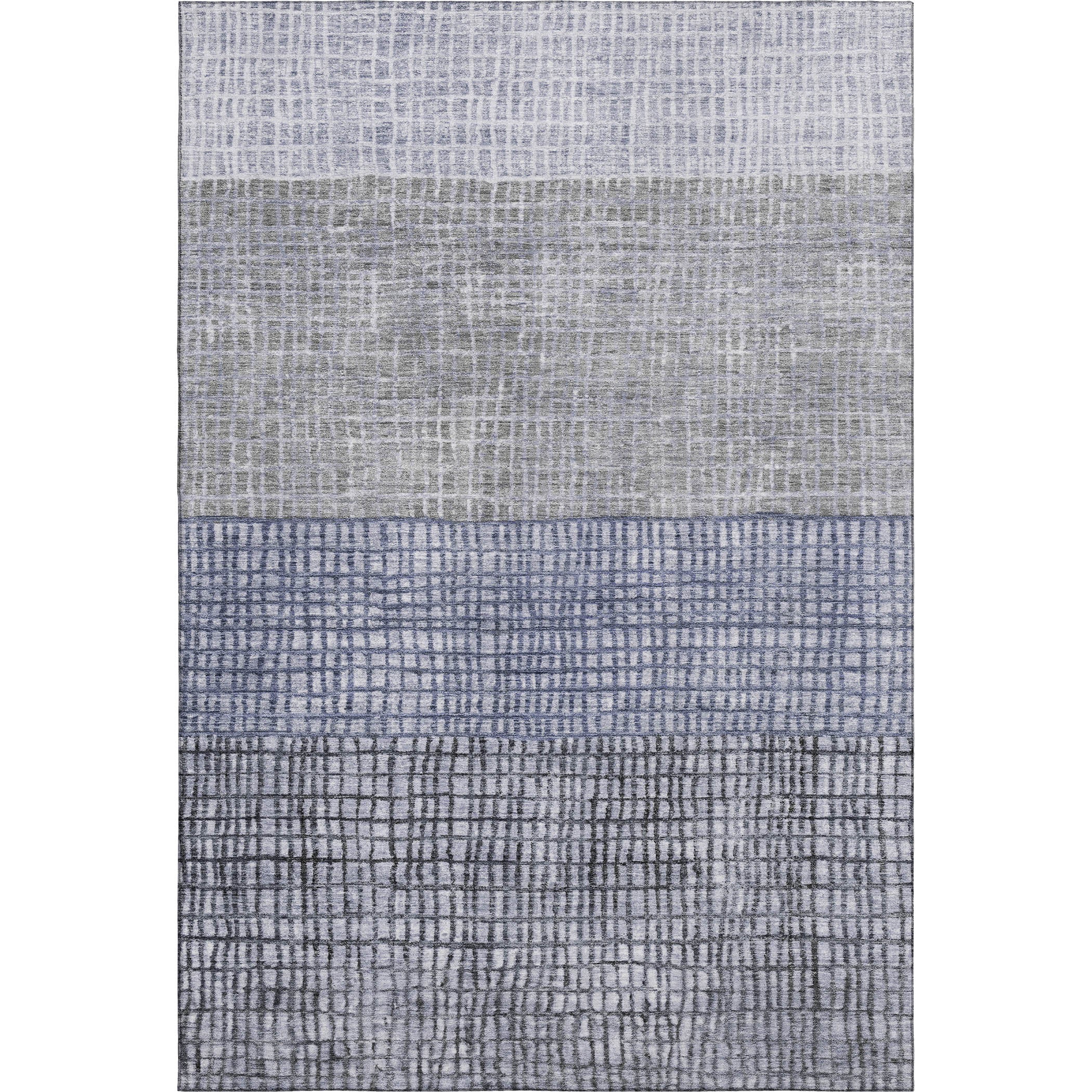 Seville Machine Washable Transitional Denim Blue Rug 2'6" x 3'10" #shape_Rectangle